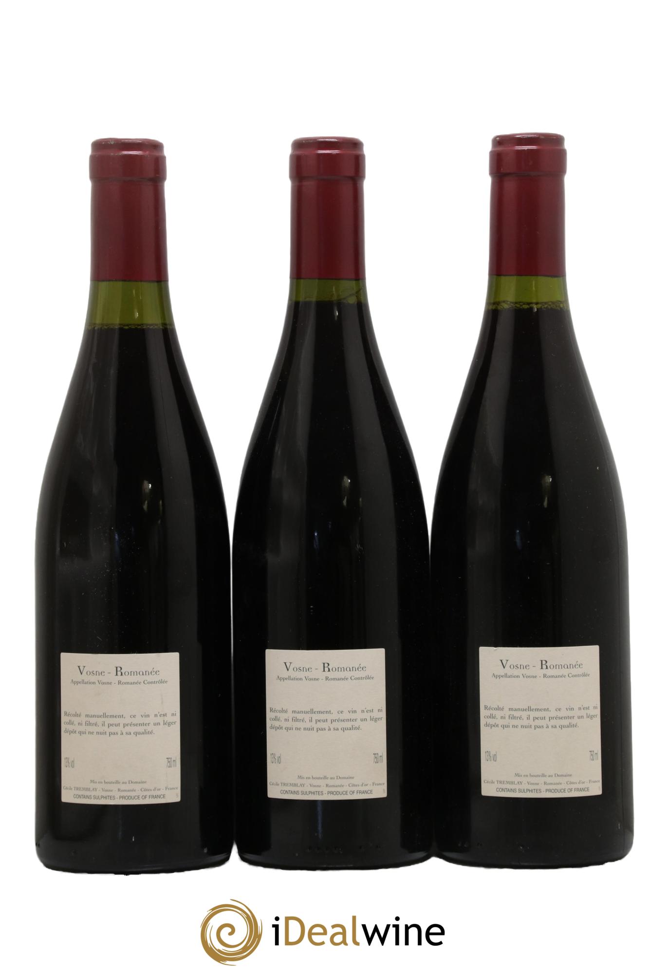 Vosne-Romanée Vieilles Vignes Cécile Tremblay 2005 - Lot de 3 bouteilles - 1