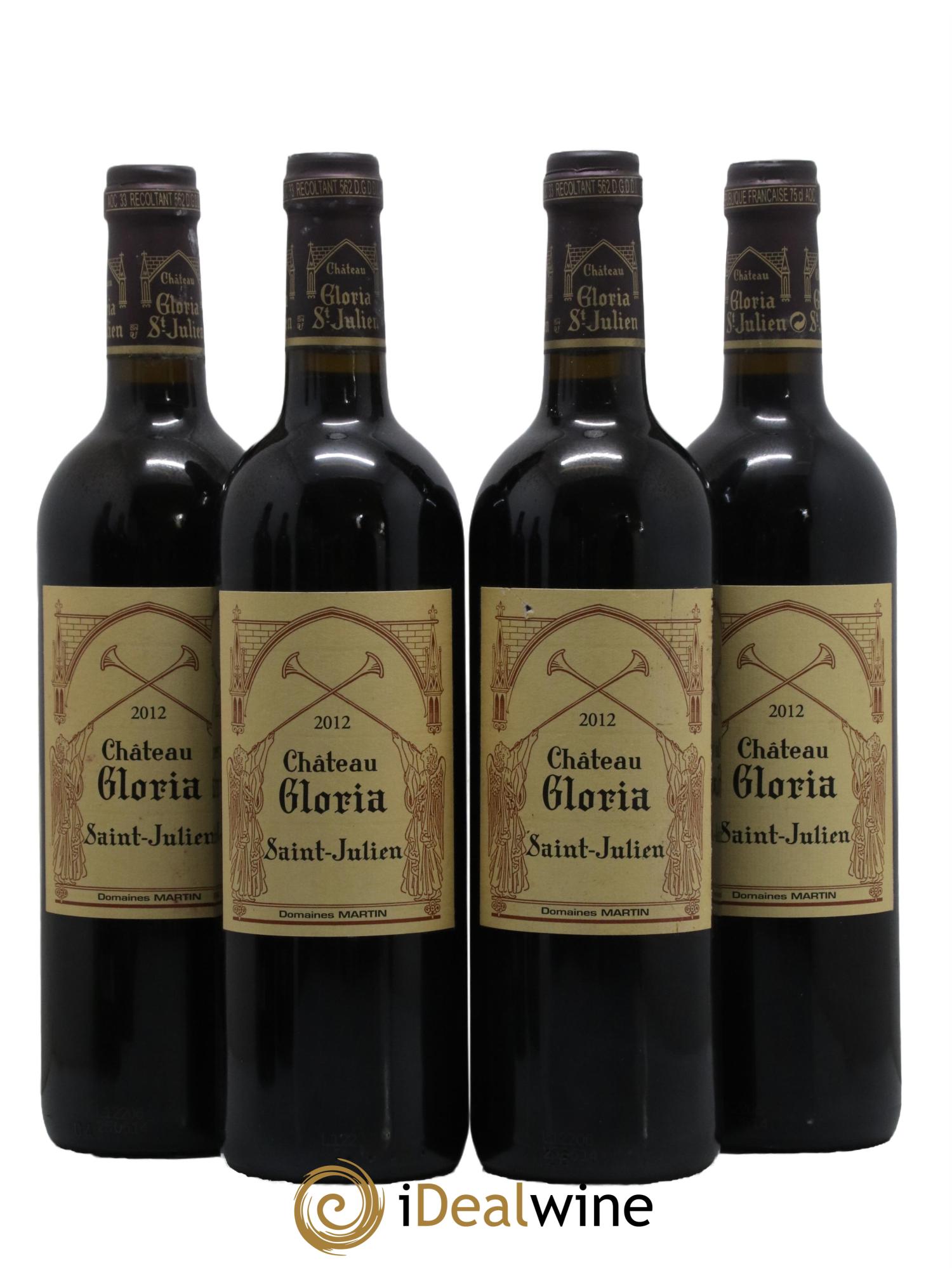 Château Gloria 2012 - Lot de 4 bouteilles - 0