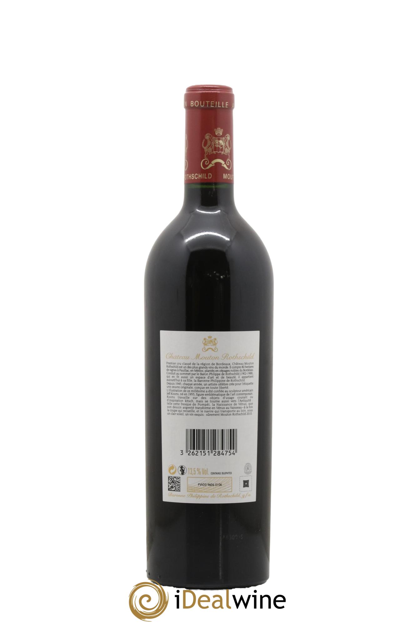 Château Mouton Rothschild 1er Grand Cru Classé 2010 - Posten von 1 Flasche - 2