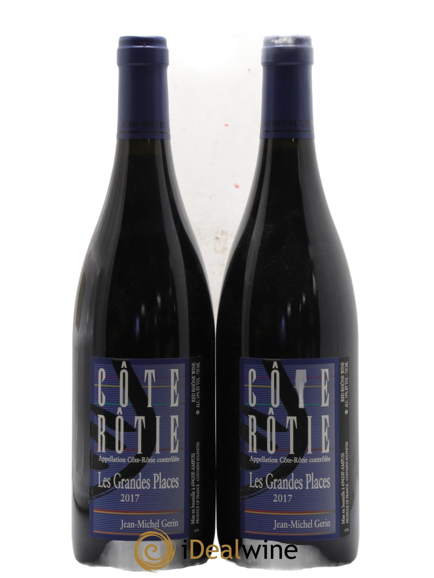 Côte-Rôtie Les Grandes Places Jean-Michel Gerin 2017 - Posten von 2 Flaschen - 0