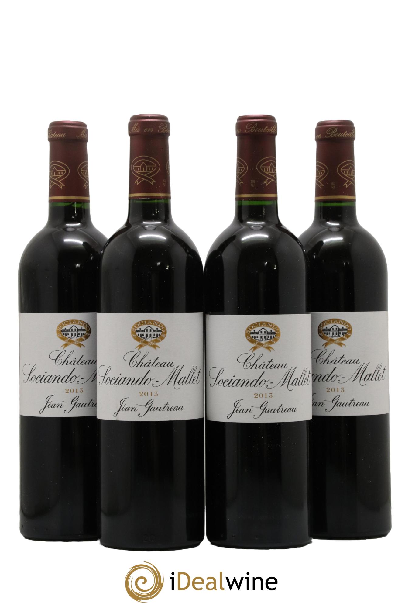 Château Sociando Mallet 2013 - Lot de 4 bouteilles - 0