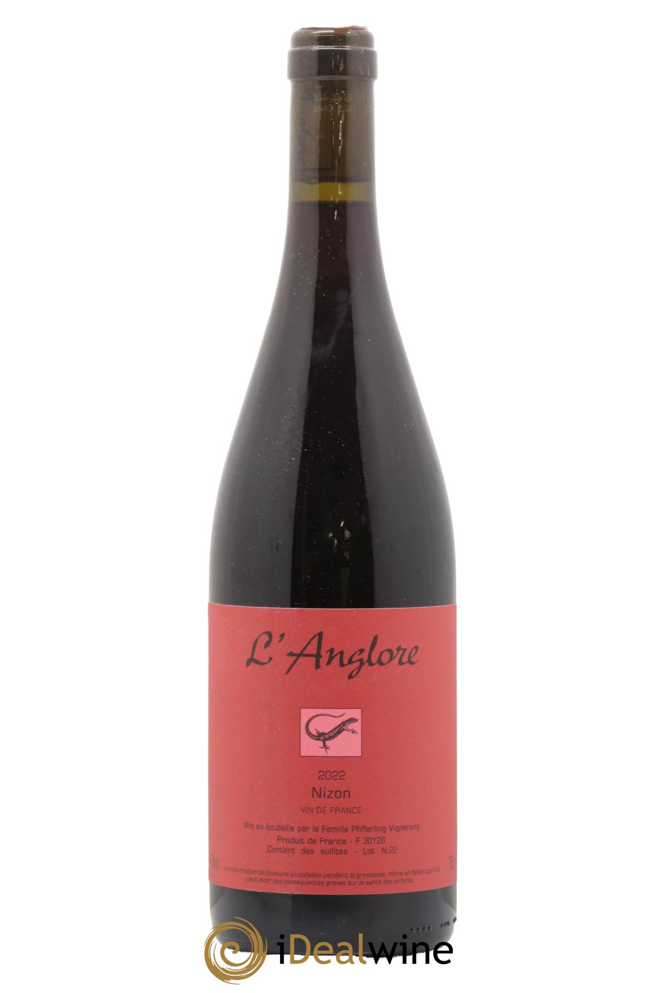 Vin de France Nizon L'Anglore 2022 - Lot de 1 bouteille - 0