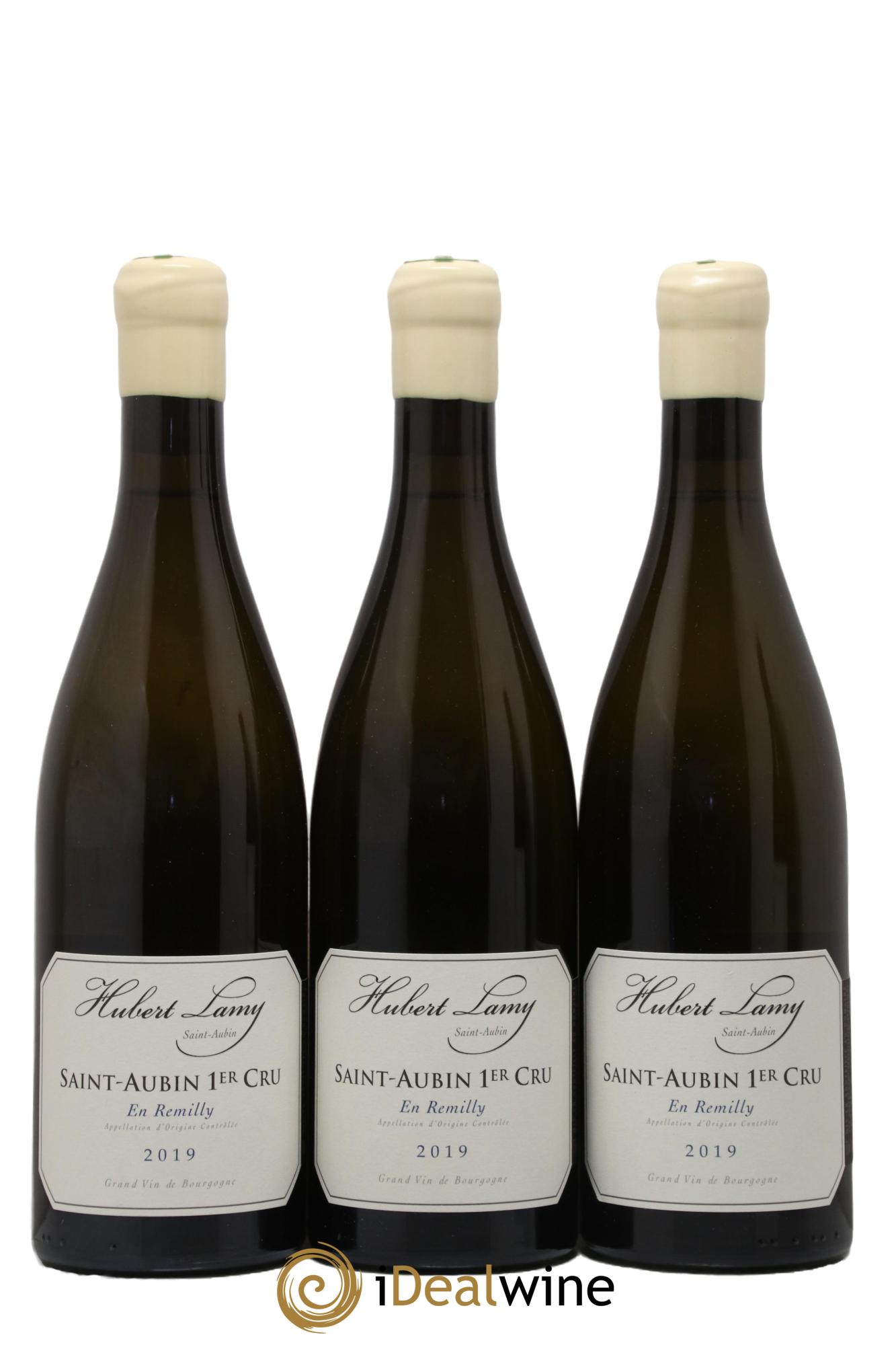 Saint-Aubin 1er Cru En Rémilly Hubert Lamy 2019 - Lot de 3 bouteilles - 0