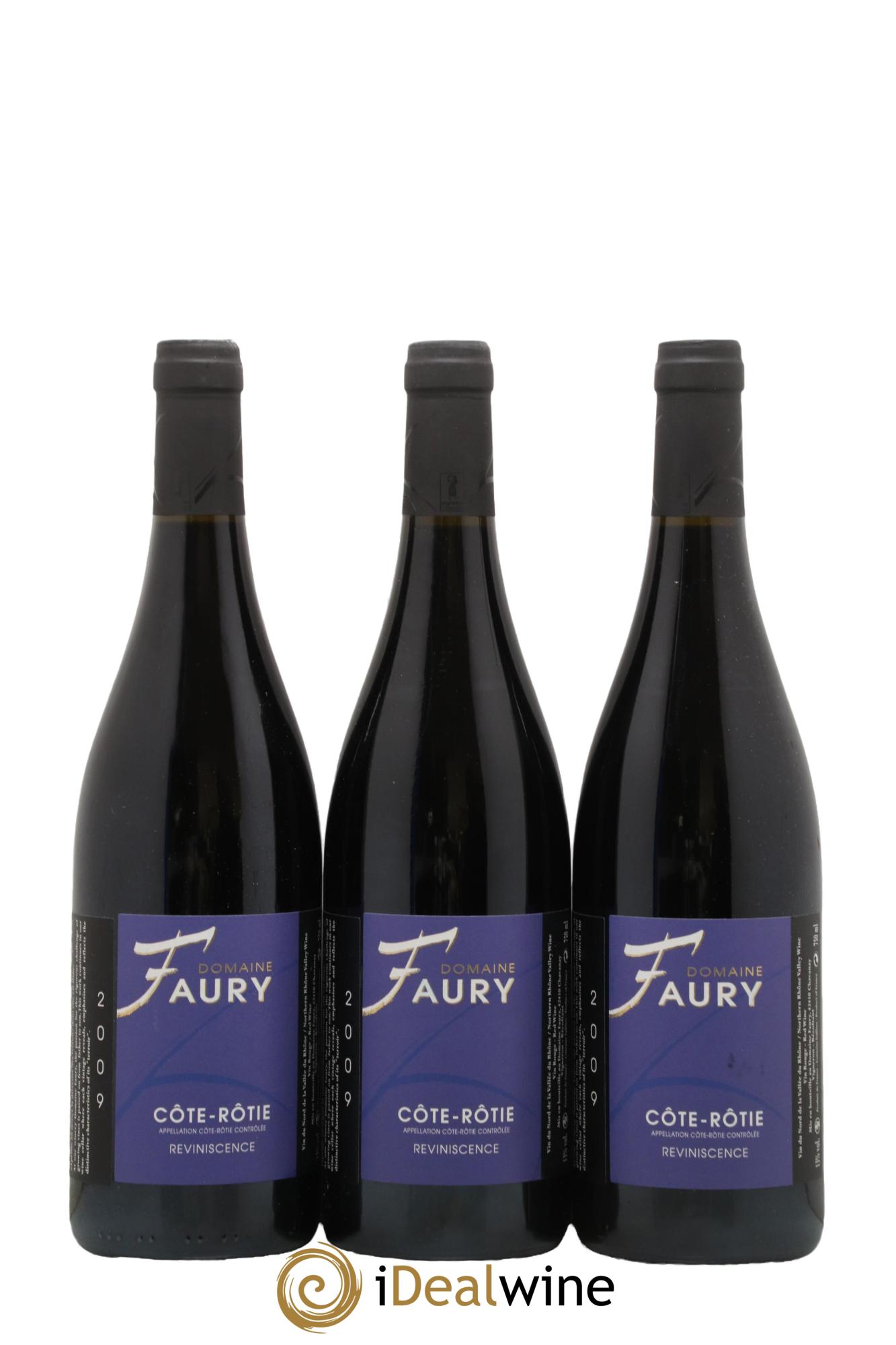 Côte-Rôtie Reviniscence Faury 2009 - Posten von 3 Flaschen - 0