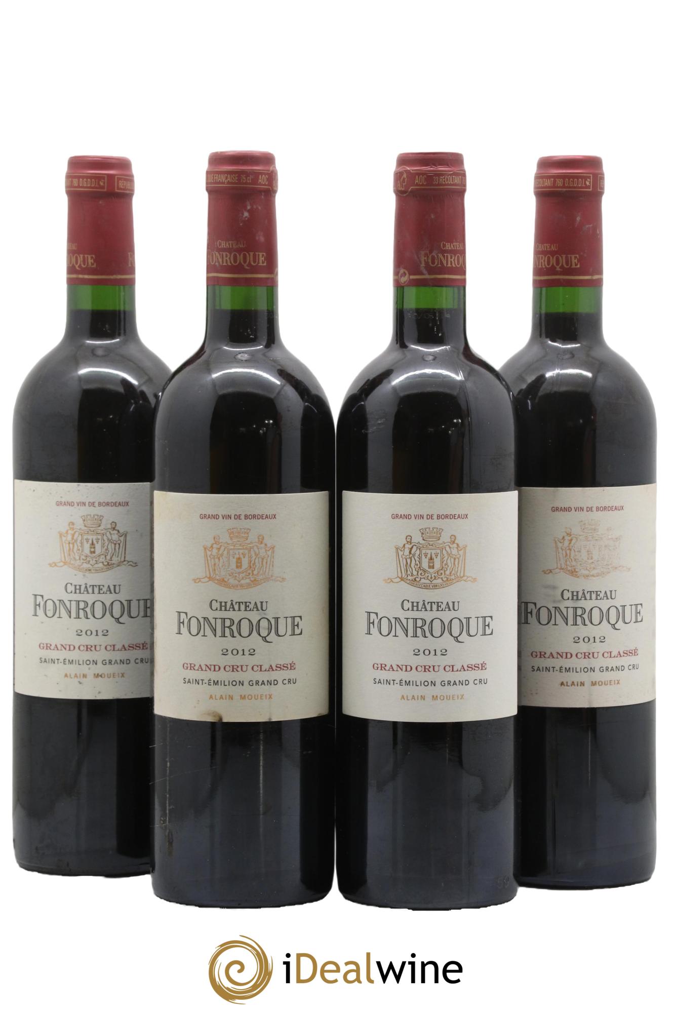 Château Fonroque Grand Cru Classé 2012 - Lot de 4 bouteilles - 0