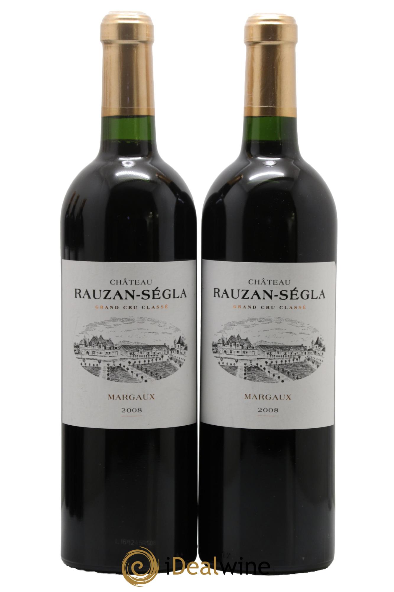 Château Rauzan Ségla Grand Cru Classé 2008 - Lot de 2 bouteilles - 0