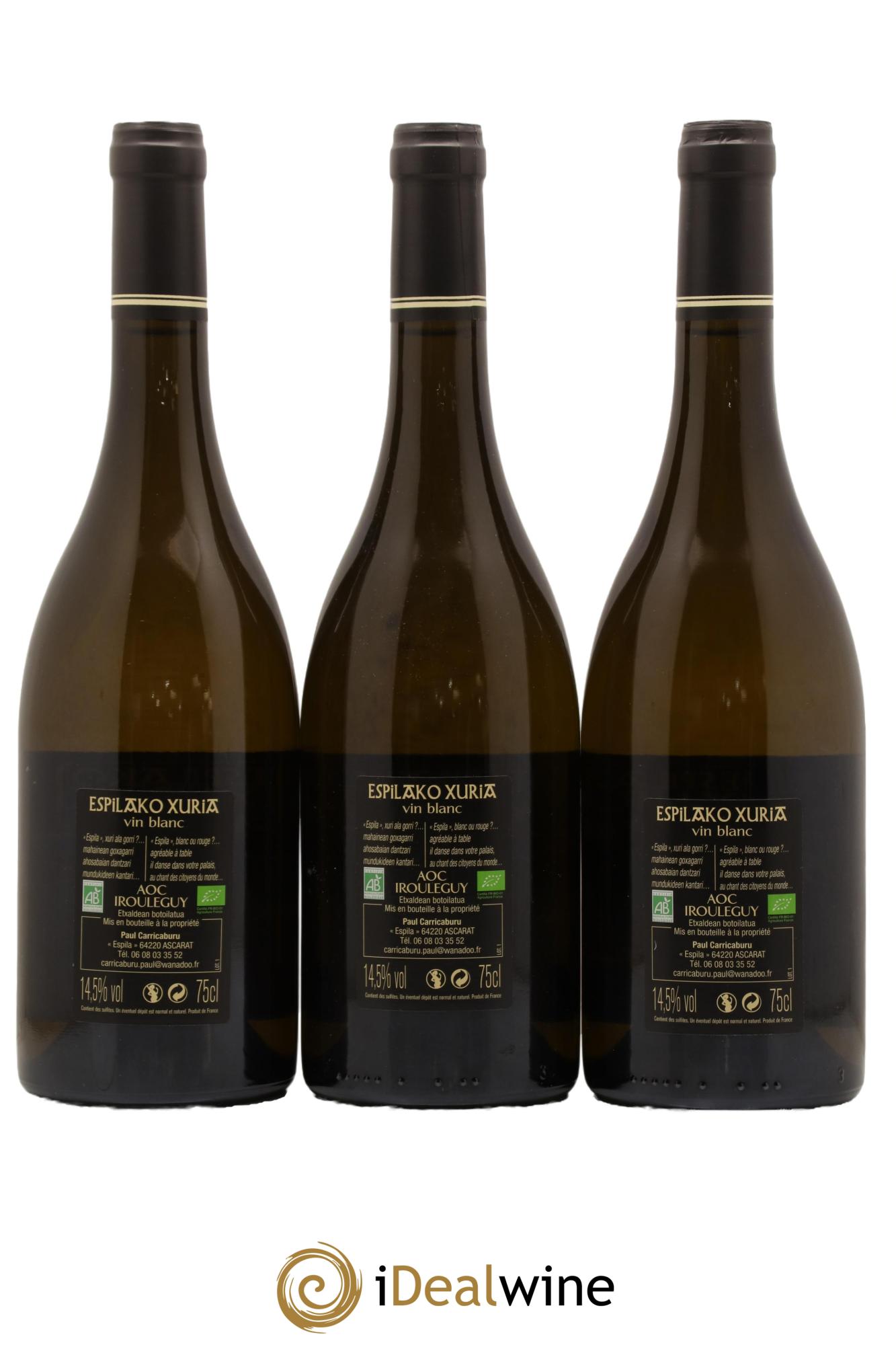Irouléguy Xuria Domaine Espilako 2022 - Lot de 3 bouteilles - 1