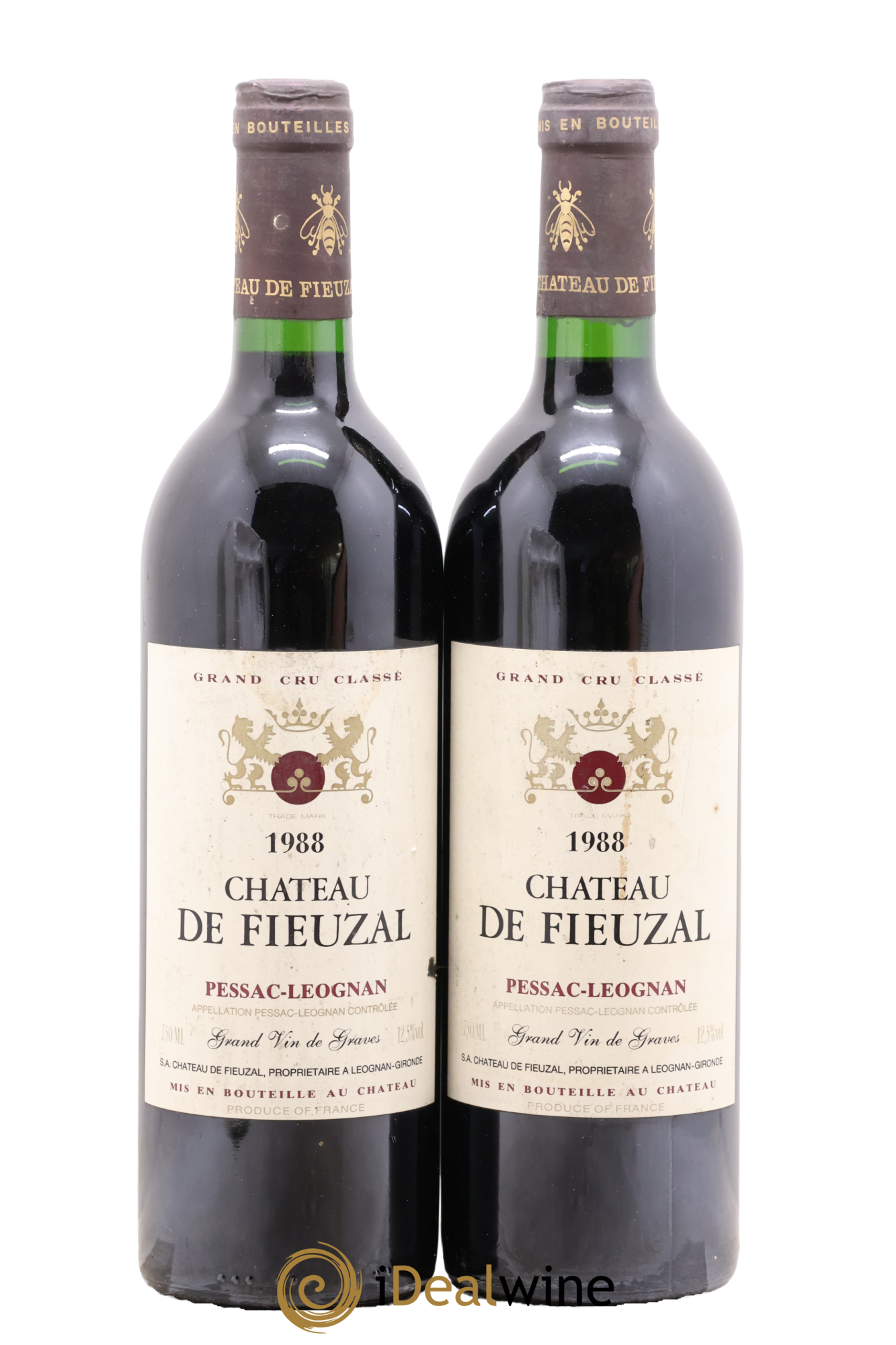 Château de Fieuzal Cru Classé de Graves 1988 - Lot de 2 bouteilles - 0