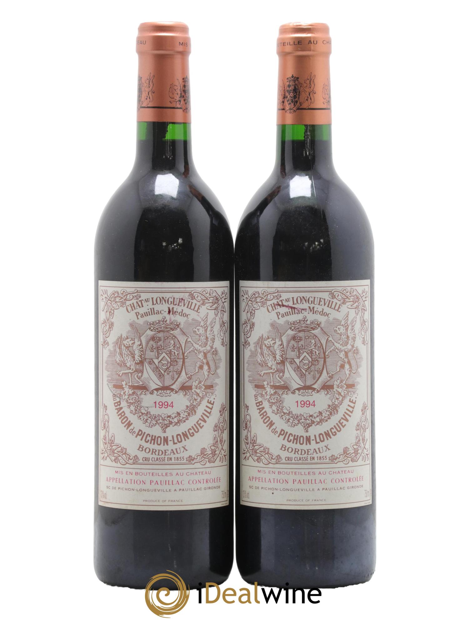 Pichon Longueville Baron 2ème Grand Cru Classé 1994 - Lot de 2 bouteilles - 0