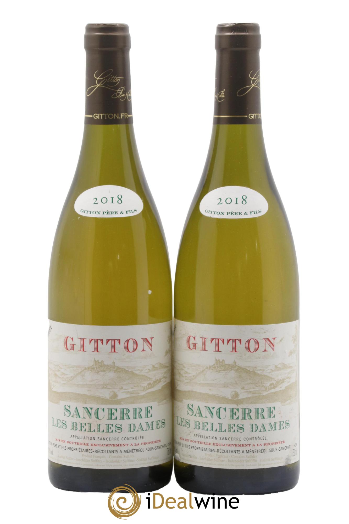 Sancerre Les Belles Dames Silex Gitton 2018 - Lot of 2 bottles - 0