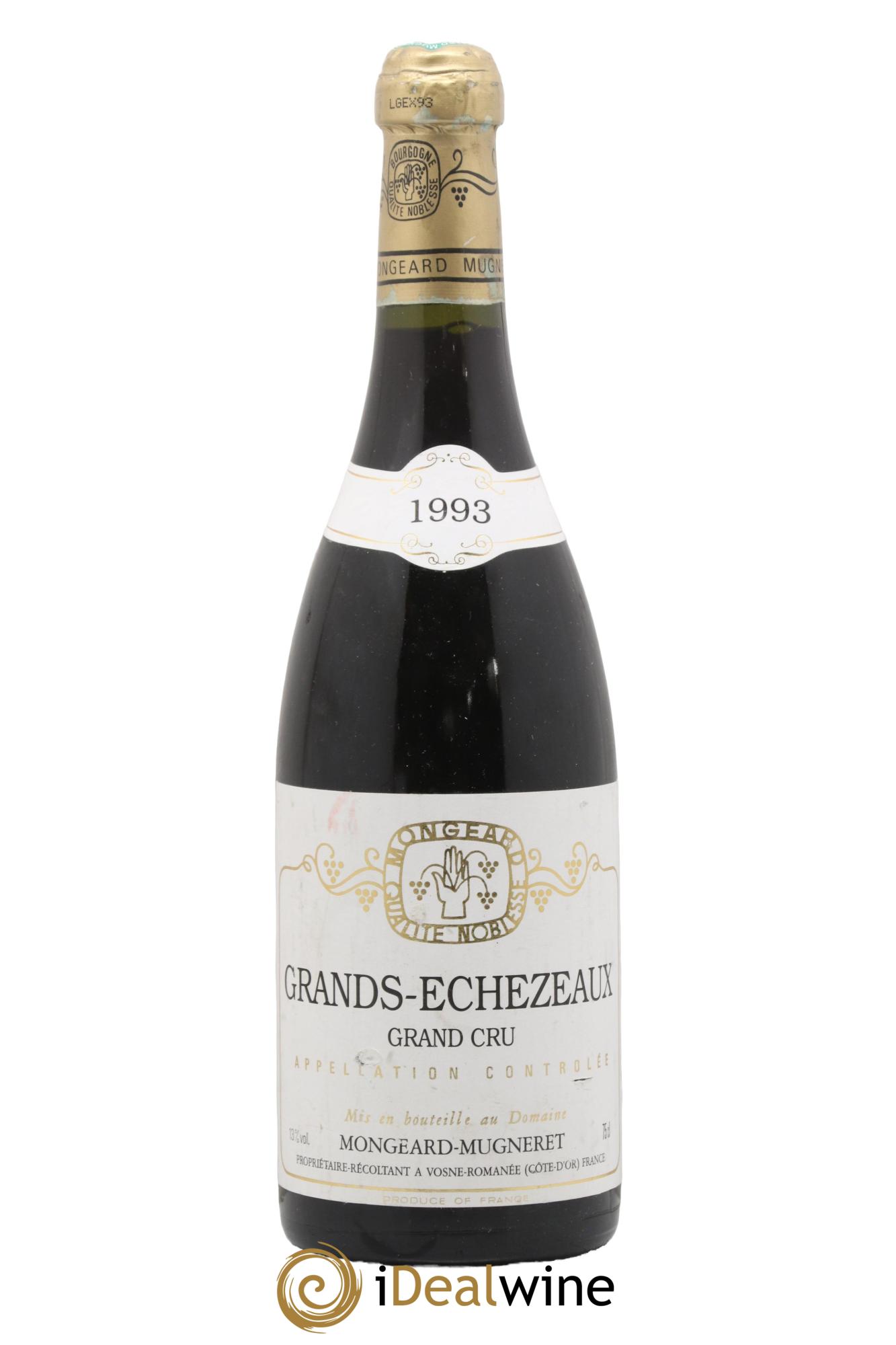 Grands-Echezeaux Grand Cru Mongeard-Mugneret (Domaine) 1993 - Lot of 1 bottle - 0