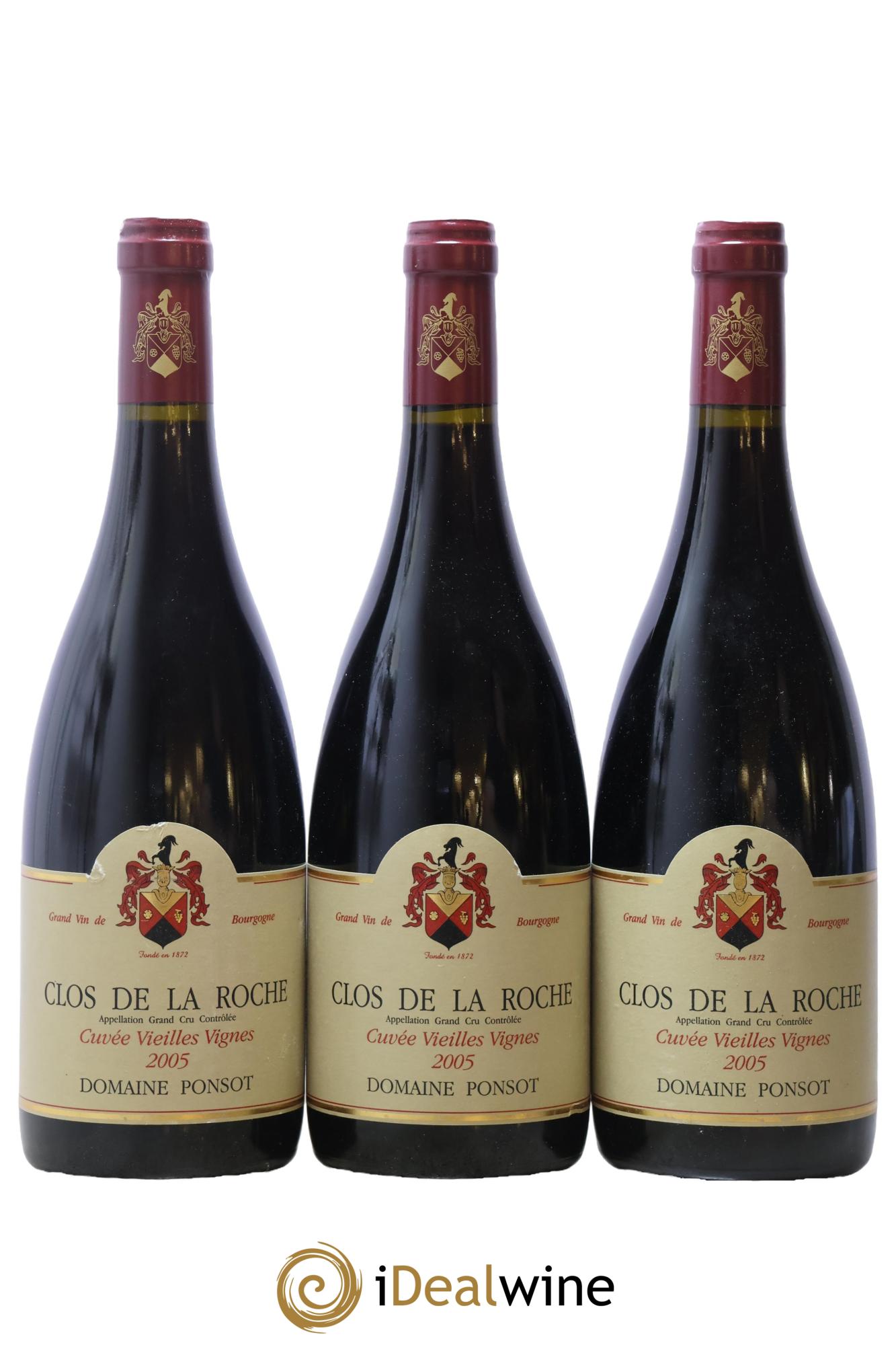 Clos de la Roche Grand Cru Vieilles Vignes Ponsot (Domaine) 2005 - Lot de 6 bouteilles - 1
