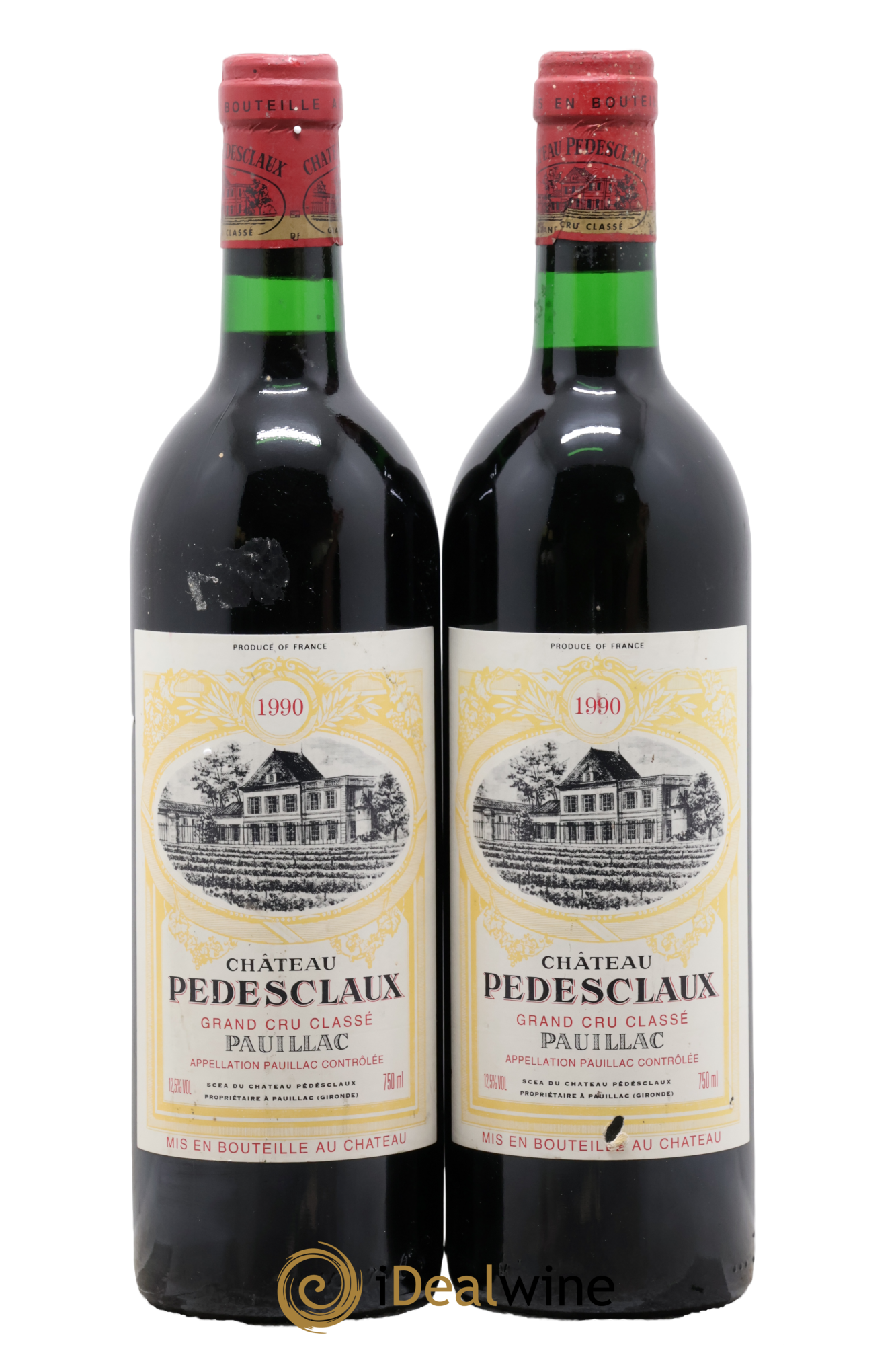 Château Pedesclaux 5ème Grand Cru Classé 1990 - Posten von 2 Flaschen - 0