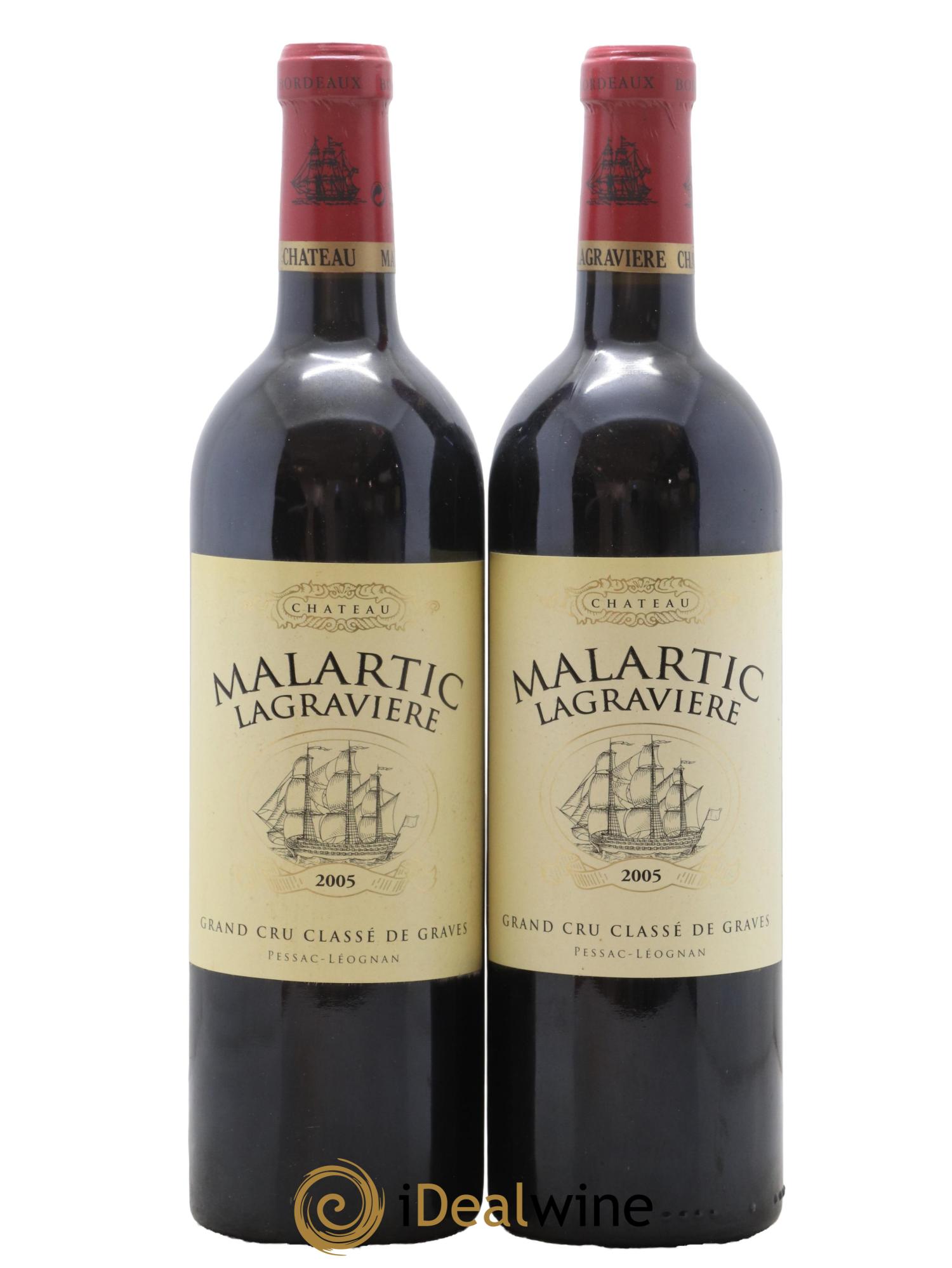 Château Malartic-Lagravière Cru Classé de Graves 2005 - Lot de 2 bouteilles - 0
