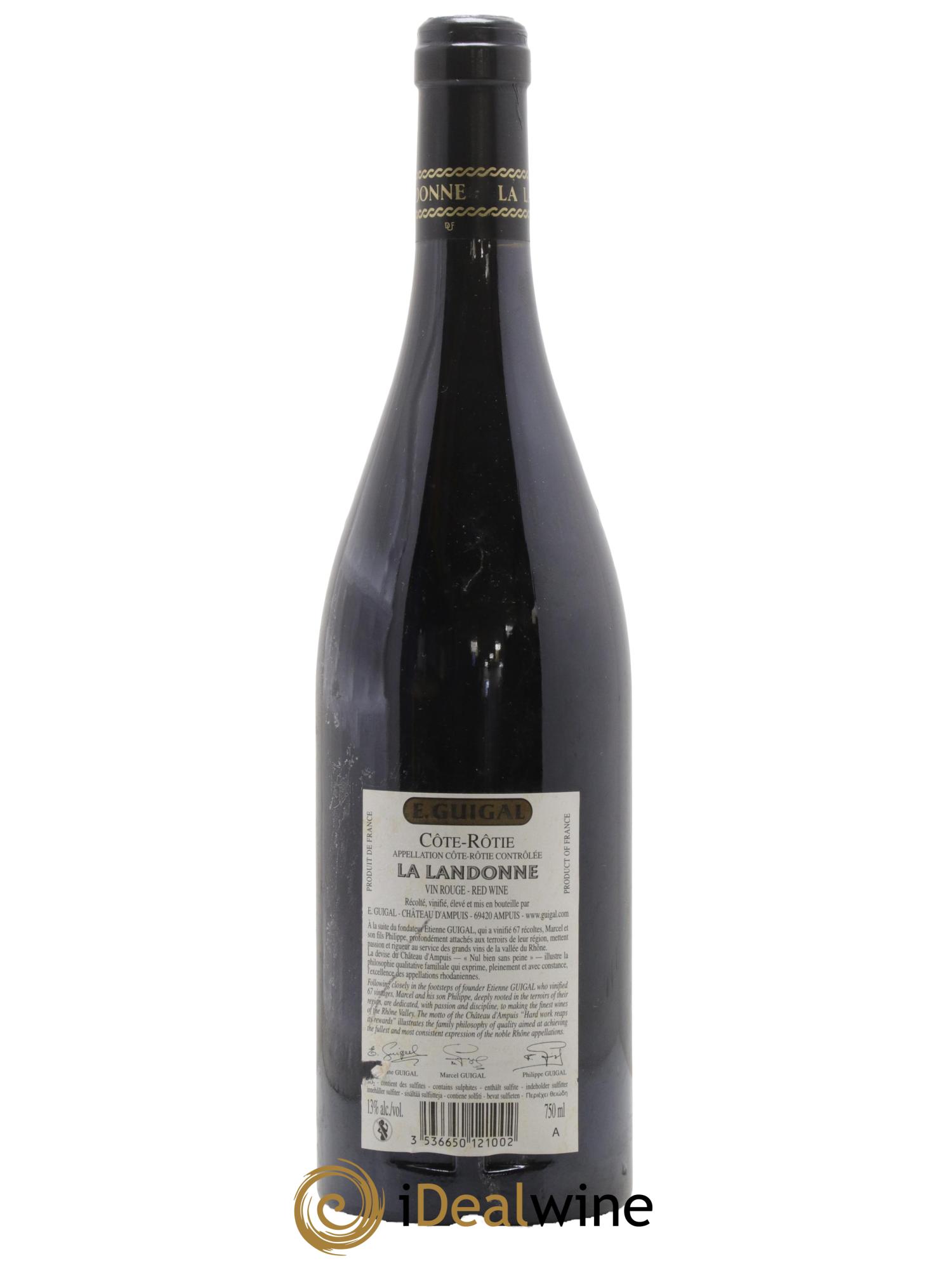 Côte-Rôtie La Landonne Guigal 2007 - Lot de 1 bouteille - 1