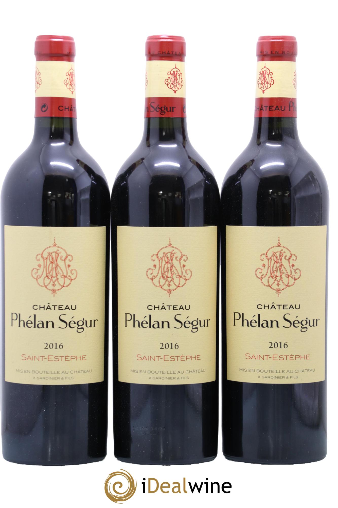 Château Phélan Ségur 2016 - Lot of 3 bottles - 0