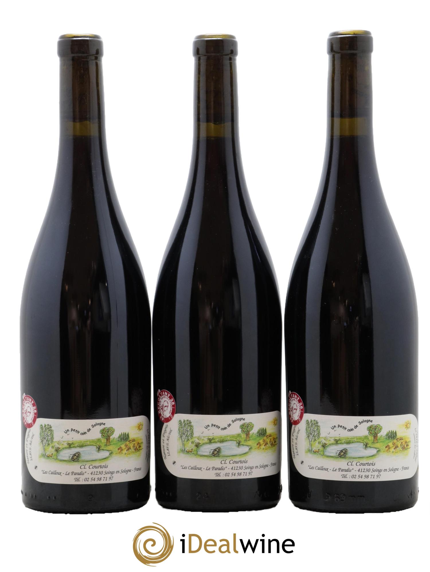 Vin de France Racines Les Cailloux du Paradis - Claude Courtois 2018 - Lot de 3 bouteilles - 1