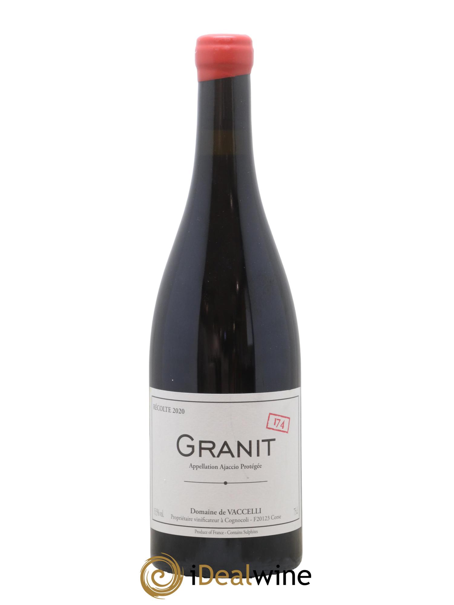Ajaccio Granit 174 Vaccelli 2020 - Lot de 1 bouteille - 0