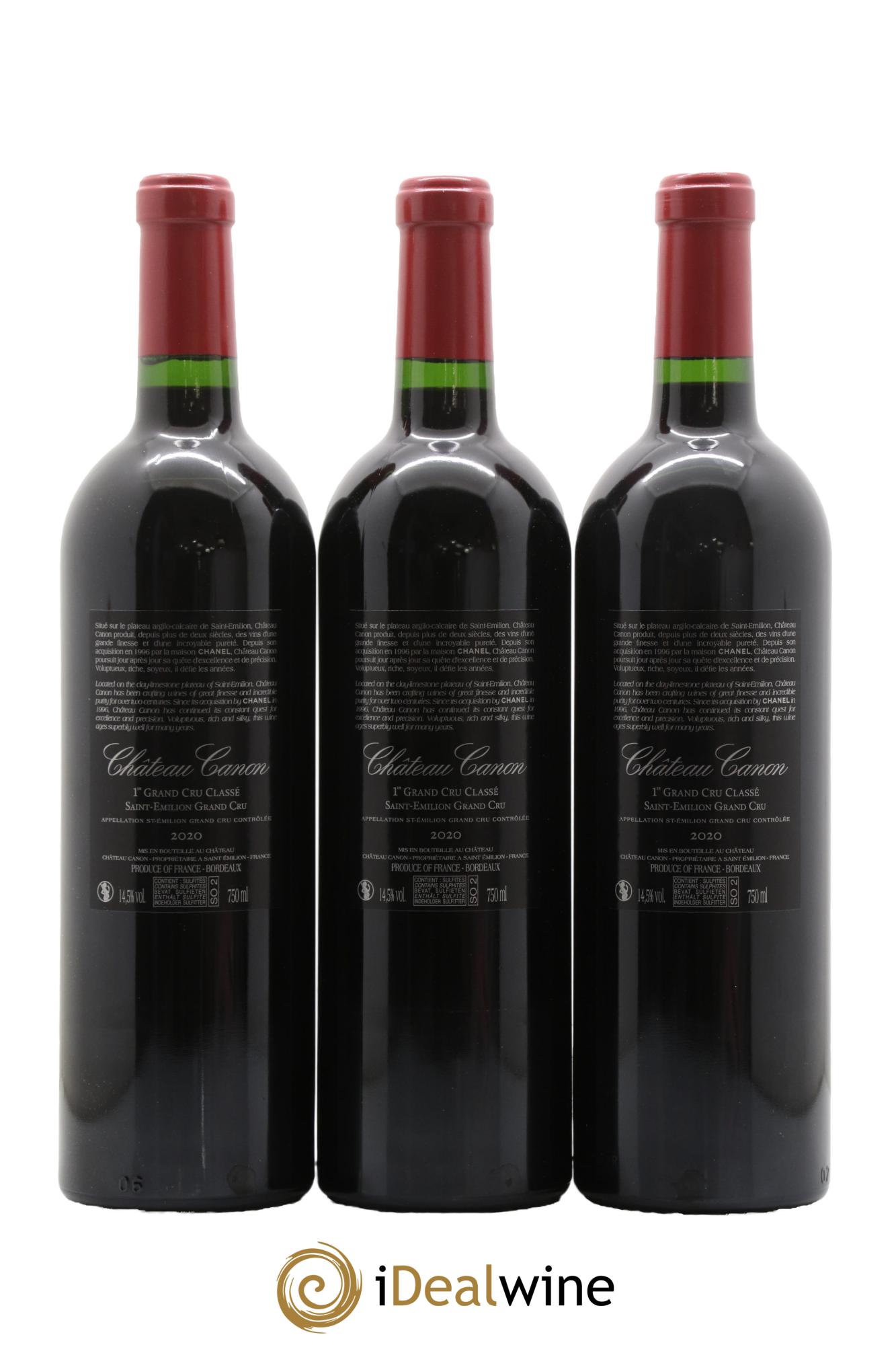 Château Canon 1er Grand Cru Classé B 2020 - Lot of 12 bottles - 6