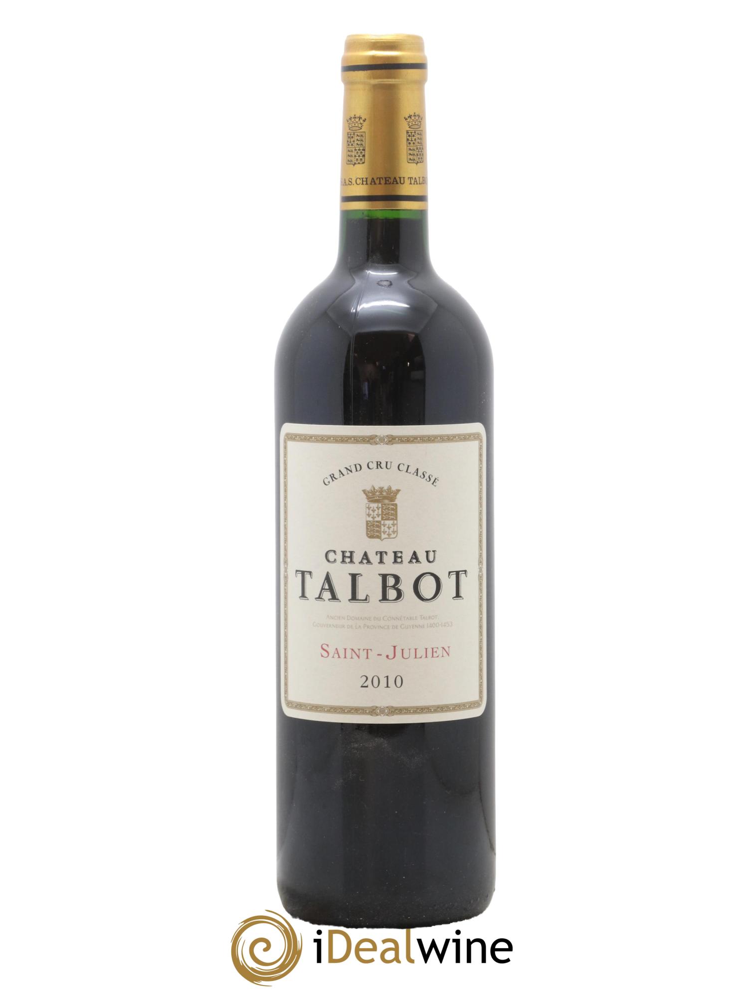 Château Talbot 4ème Grand Cru Classé 2010 - Lot de 1 bouteille - 0