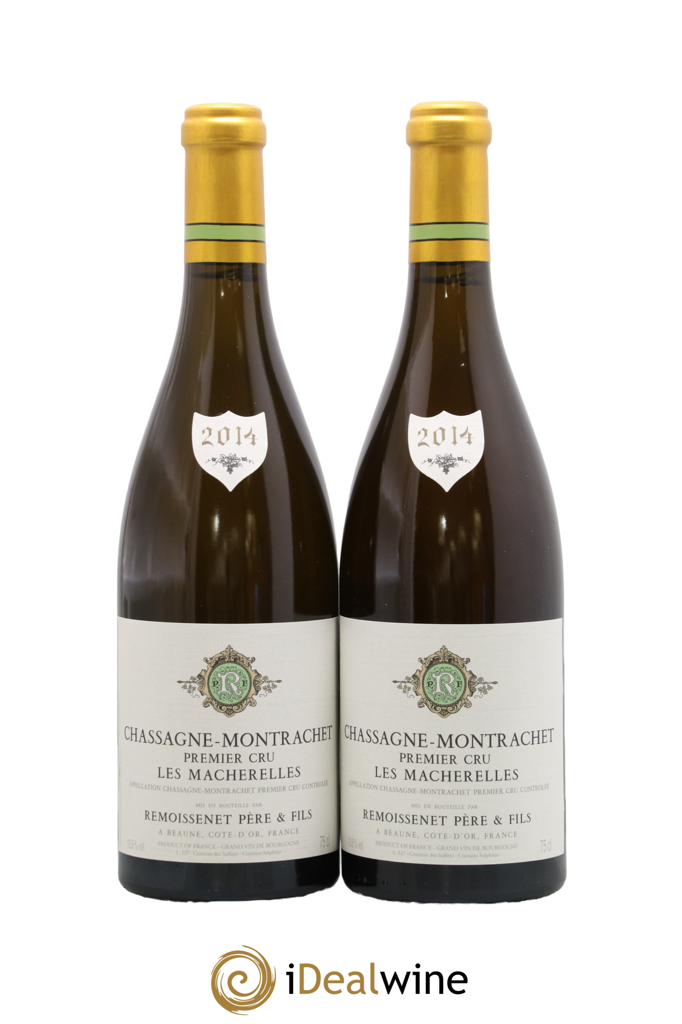 Chassagne-Montrachet 1er Cru Les Macherelles Remoissenet Père et Fils 2014 - Lot de 2 bouteilles - 0