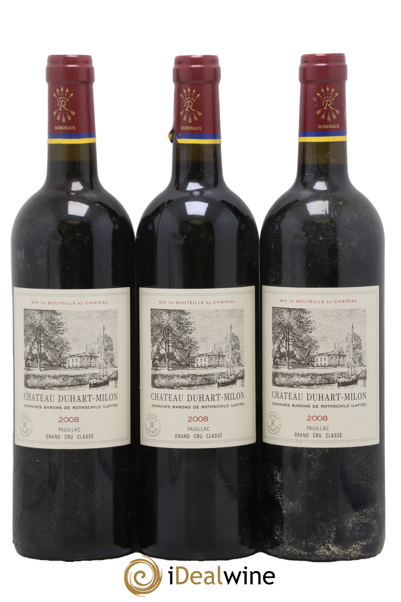 Château Duhart-Milon 4ème Grand Cru Classé 2008 - Lot de 3 bouteilles - 0