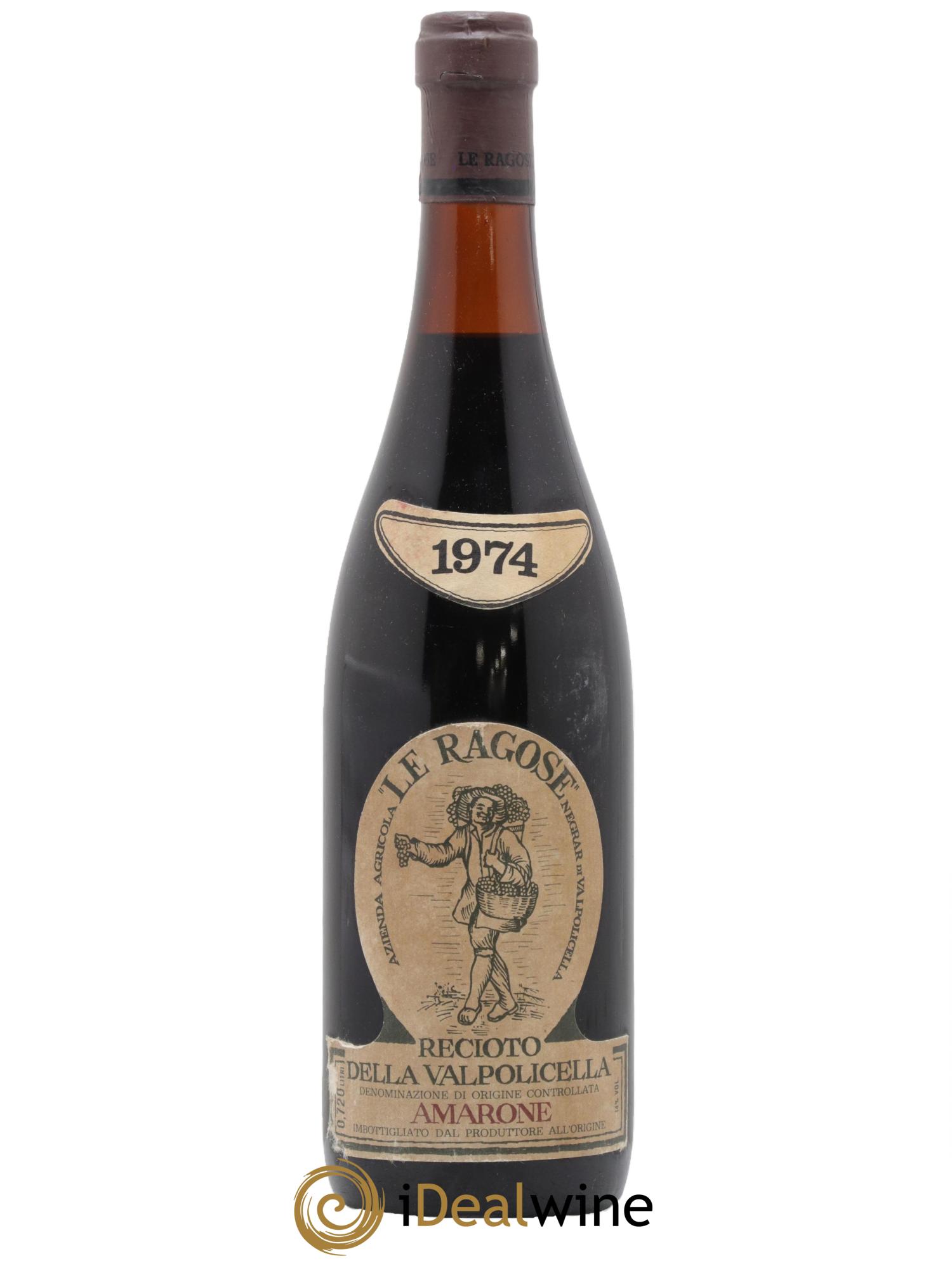 Amarone della Valpolicella DOC Le Ragose 1974 - Posten von 1 Flasche - 0