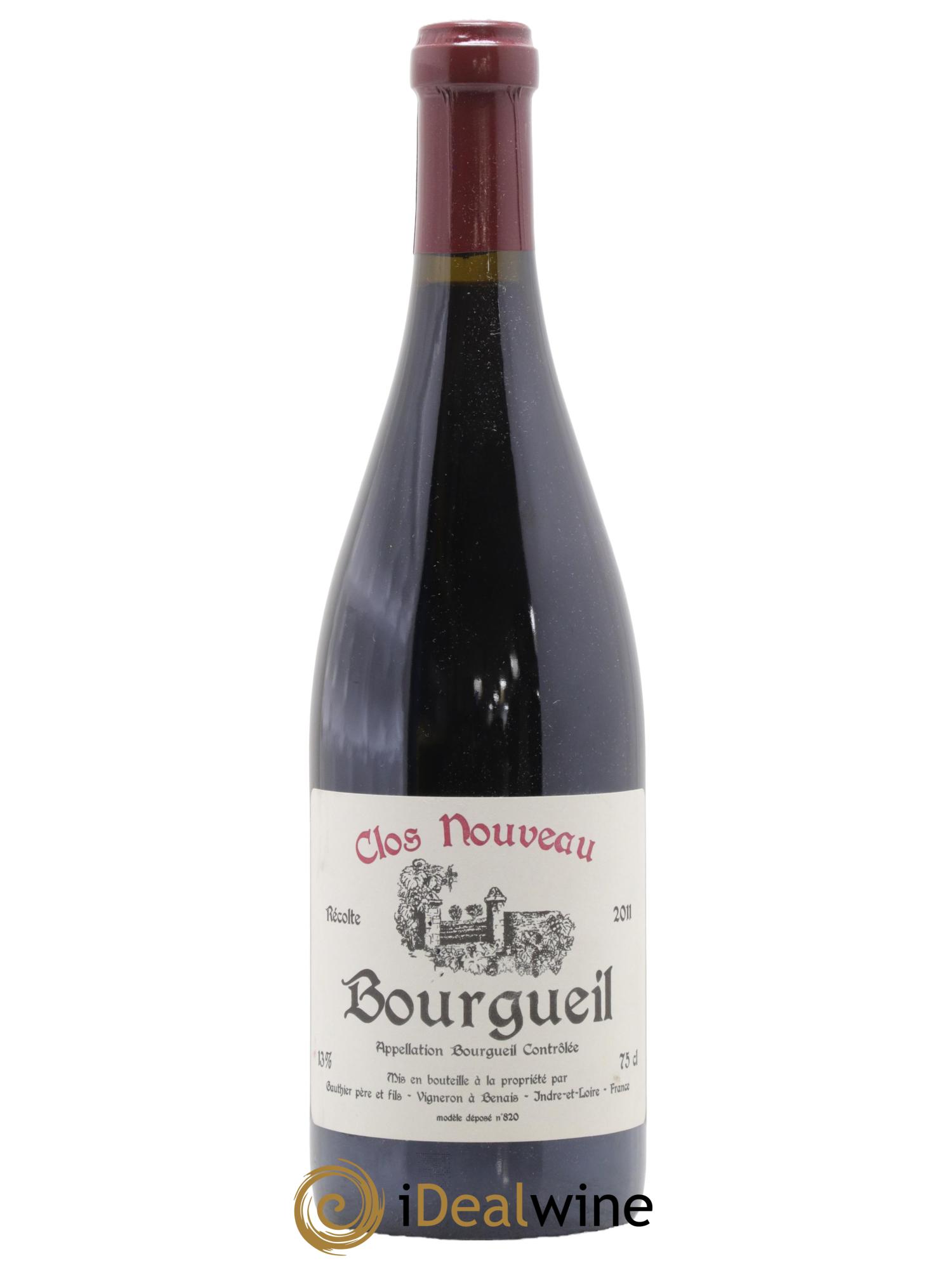 Bourgueil Clos Nouveau Domaine du Bel Air 2011 - Lot de 1 bouteille - 0