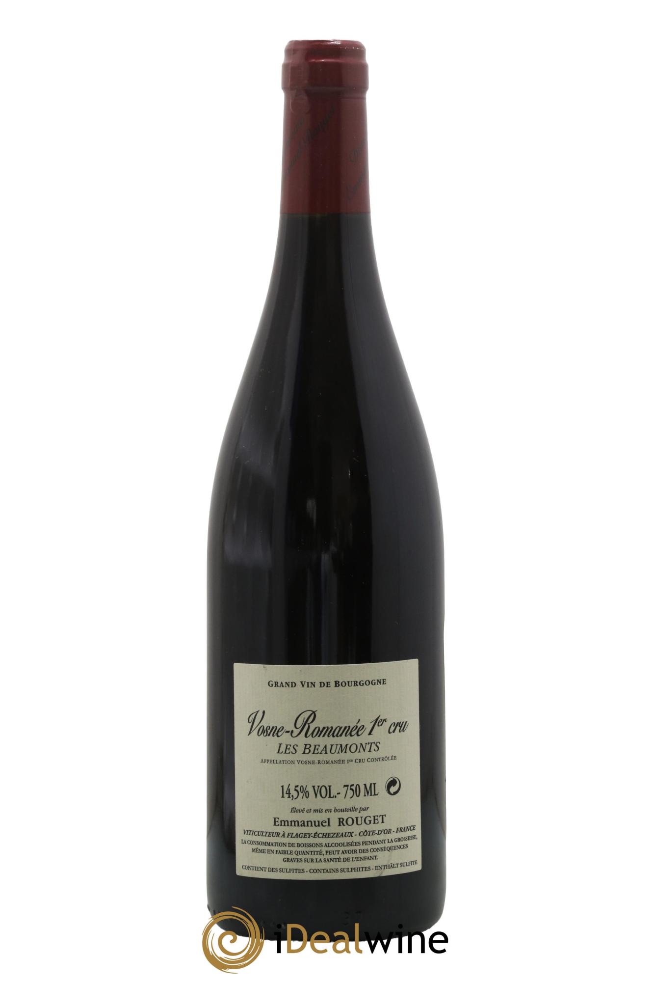 Vosne-Romanée 1er Cru Les Beaumonts Emmanuel Rouget 2016 - Lot de 1 bouteille - 1