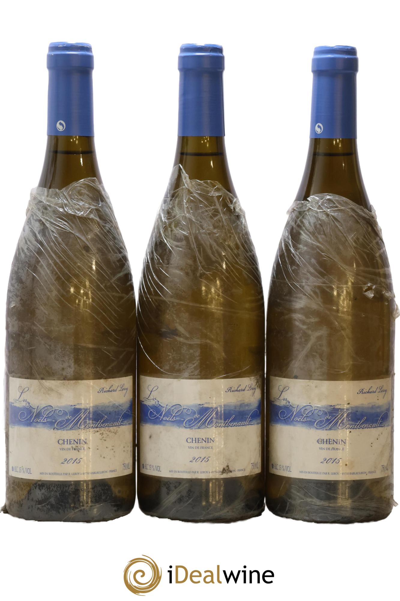 Vin de France Les Noëls de Montbenault Richard Leroy 2015 - Lot of 3 bottles - 0