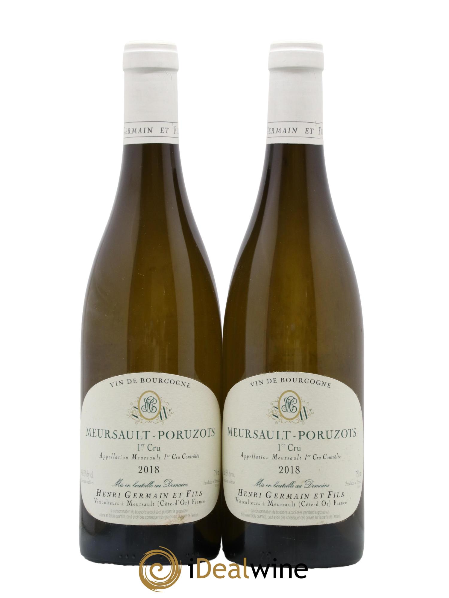 Meursault 1er Cru Poruzots Henri Germain 2018 - Lot de 2 bouteilles - 0