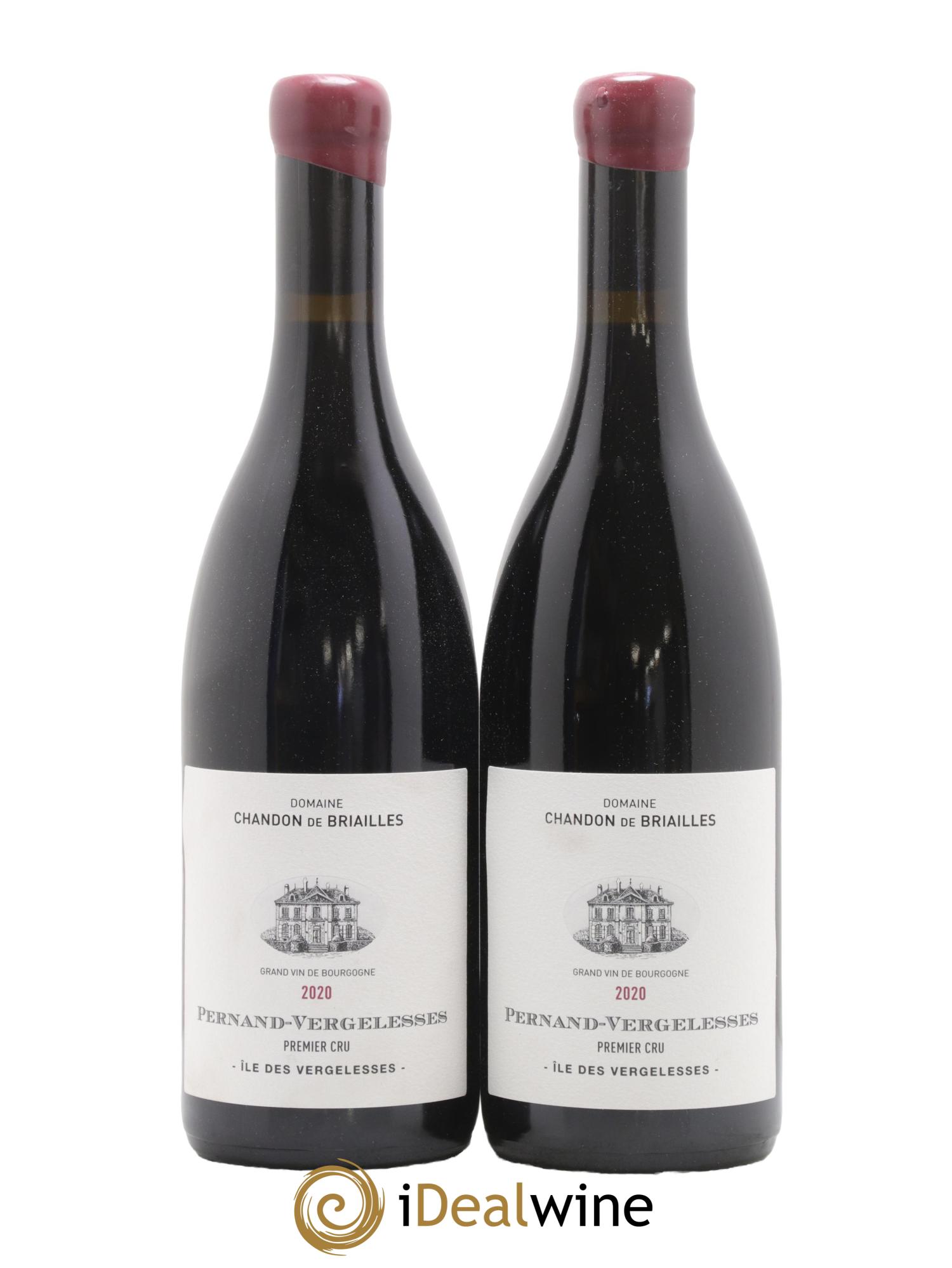 Pernand-Vergelesses 1er Cru Ile des Vergelesses Chandon de Briailles 2020 - Lotto di 2 bottiglie - 0