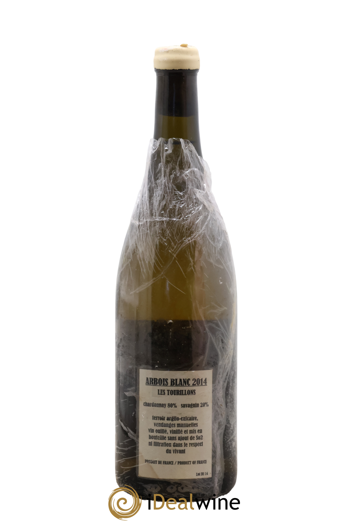 Arbois Chardonnay Savagnin Les Tourillons Adeline Houillon & Renaud Bruyère 2014 - Lot of 1 bottle - 1