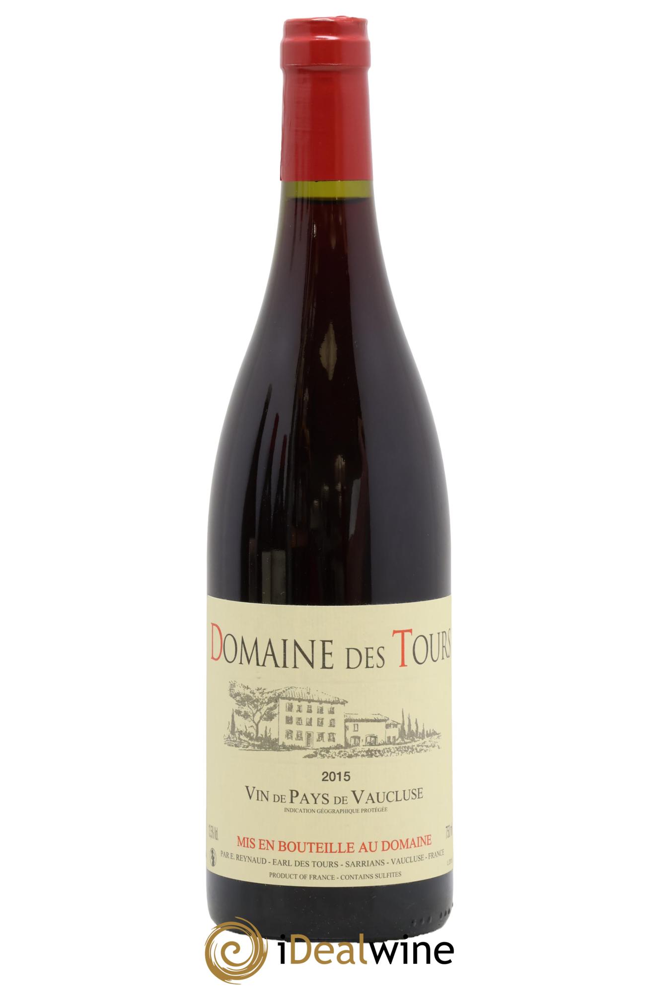 Vaucluse (Vin de Pays de Vaucluse) Domaine des Tours Emmanuel Reynaud 2015 - Lot of 1 bottle - 0