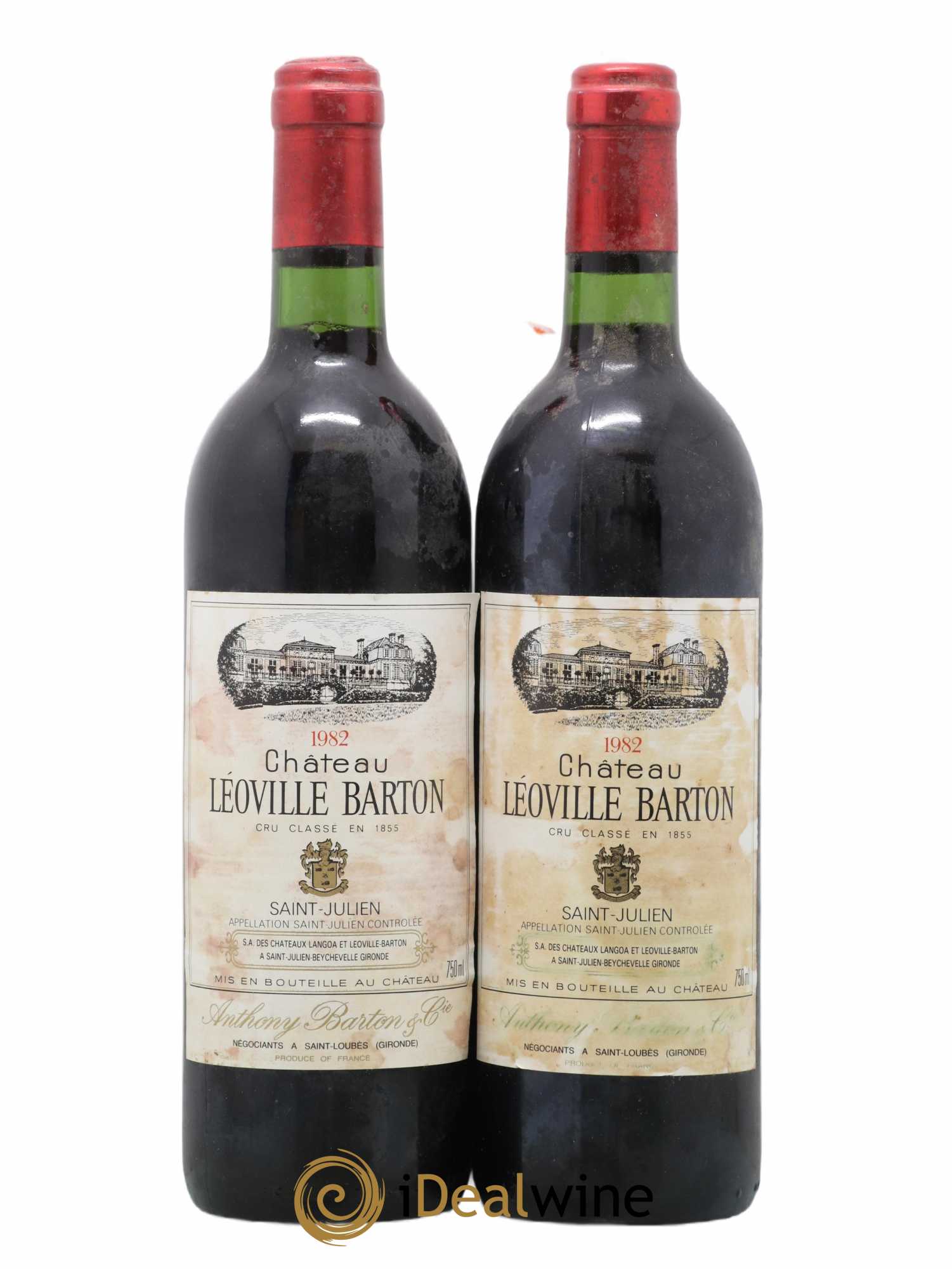 Château Léoville Barton 2ème Grand Cru Classé 1982 - Lot de 2 bouteilles - 0