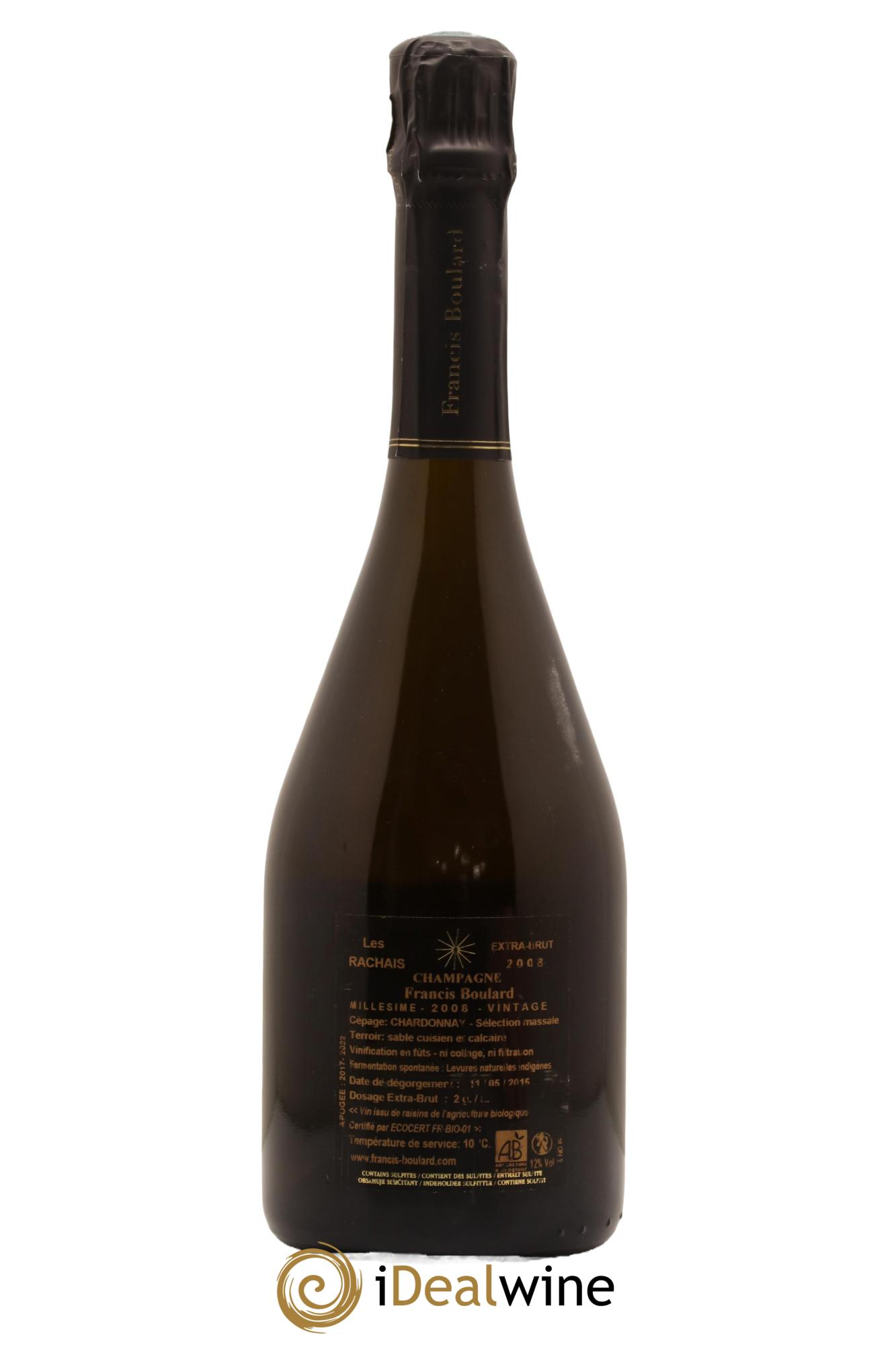 Les Rachais Francis Boulard 2008 - Lot de 1 bouteille - 1