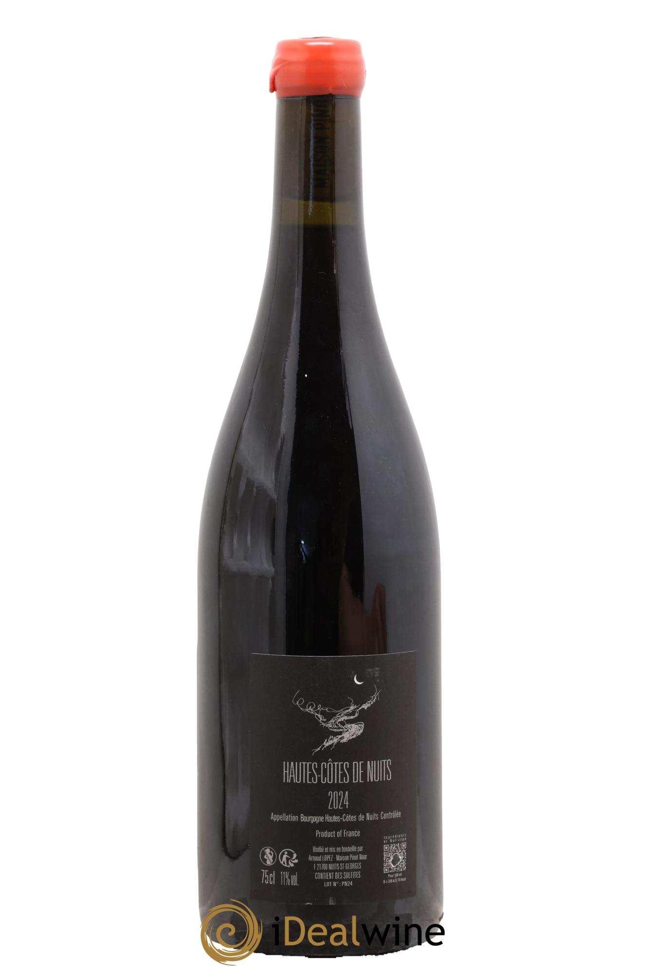Hautes-Côtes de Nuits Pinot Noar Arnaud Lopez 2024 - Lot de 1 bouteille - 1