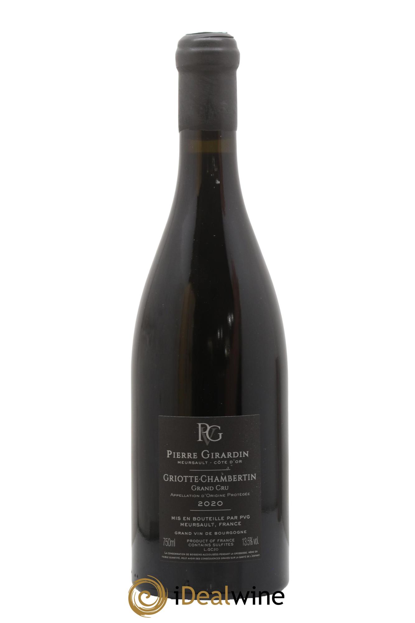 Griotte-Chambertin Grand Cru Pierre Girardin 2020 - Lot de 1 bouteille - 2