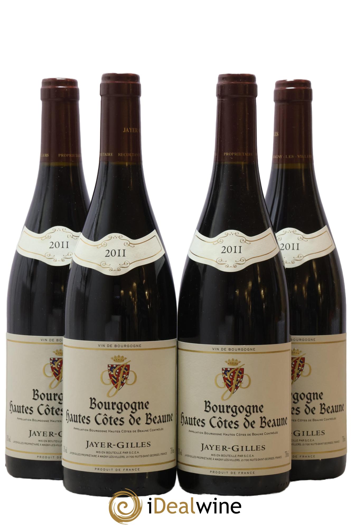 Hautes-Côtes de Beaune Hoffmann-Jayer (anciennement Jayer-Gilles) 2011 - Posten von 4 Flaschen - 0