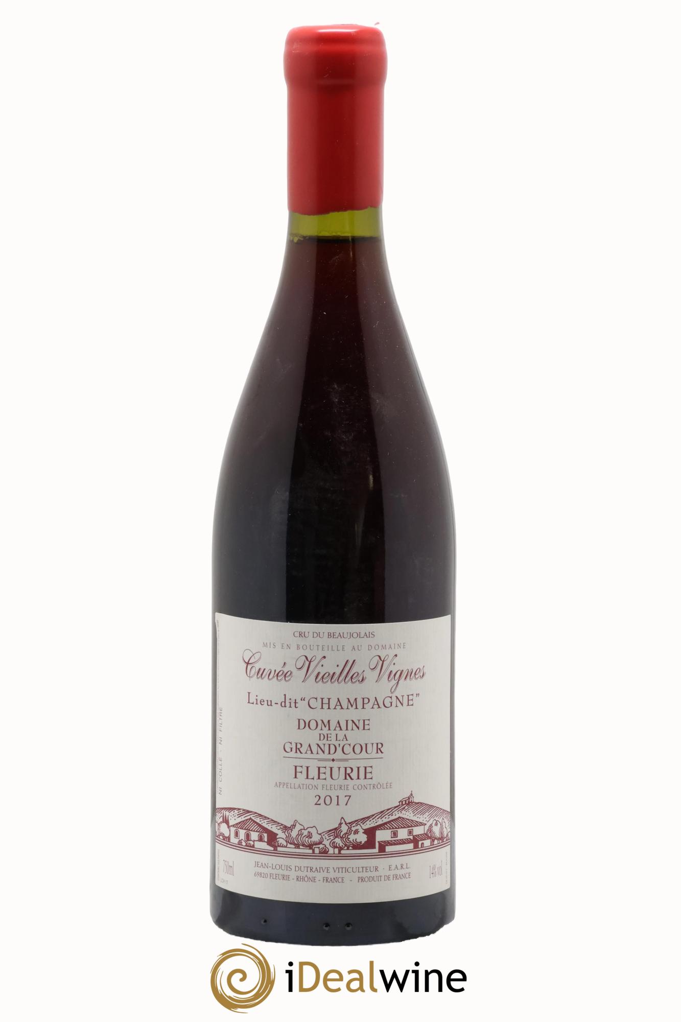 Fleurie Champagne - Cuvée Vieilles Vignes Grand'cour (Domaine de la) - Jean-Louis Dutraive 2017 - Lot of 1 bottle - 0