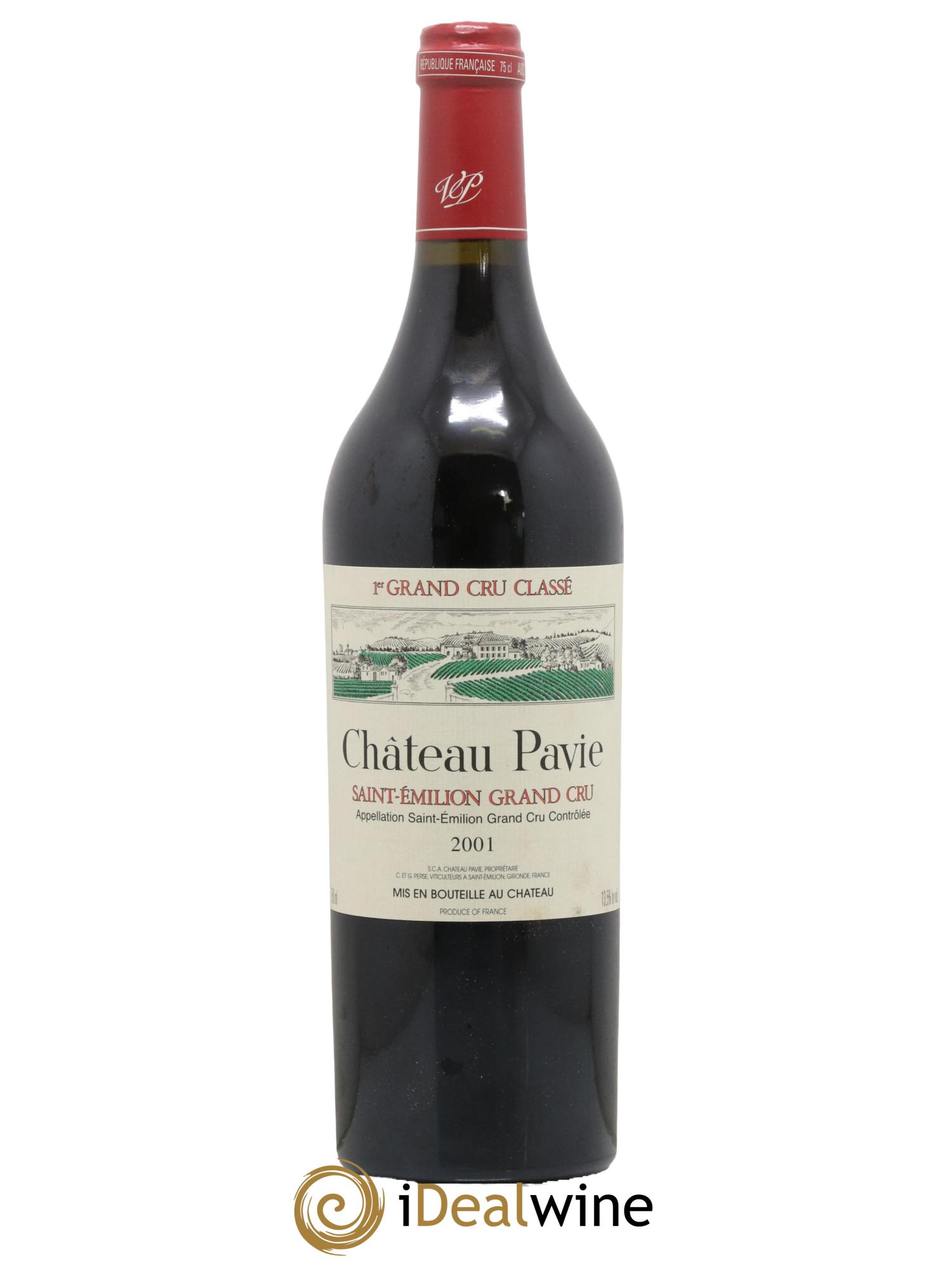 Château Pavie 1er Grand Cru Classé A 2001 - Lot de 1 bouteille - 0