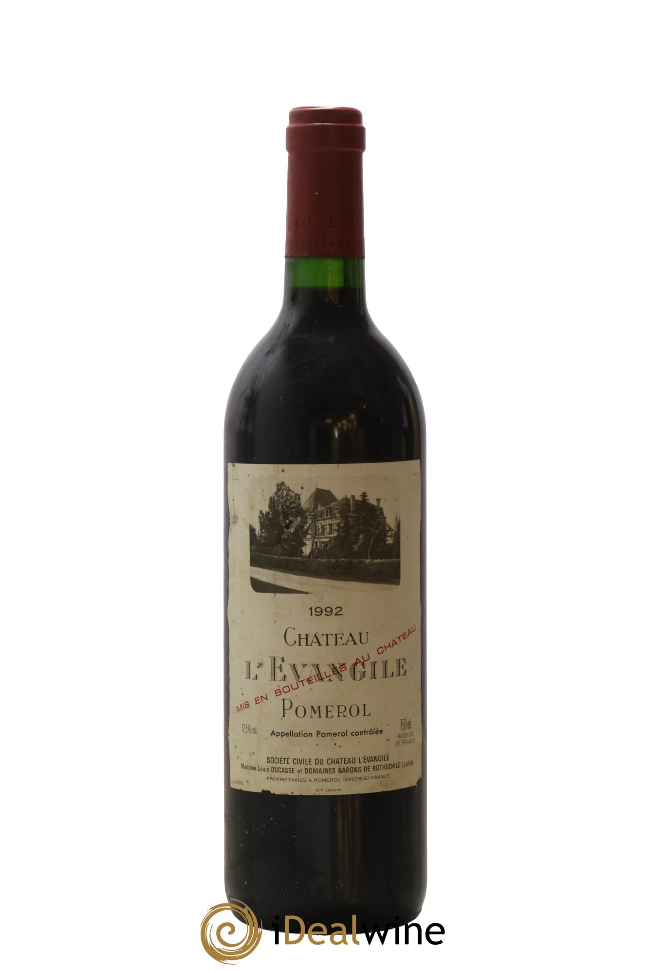 Château l' Évangile 1992 - Lot de 1 bouteille - 0
