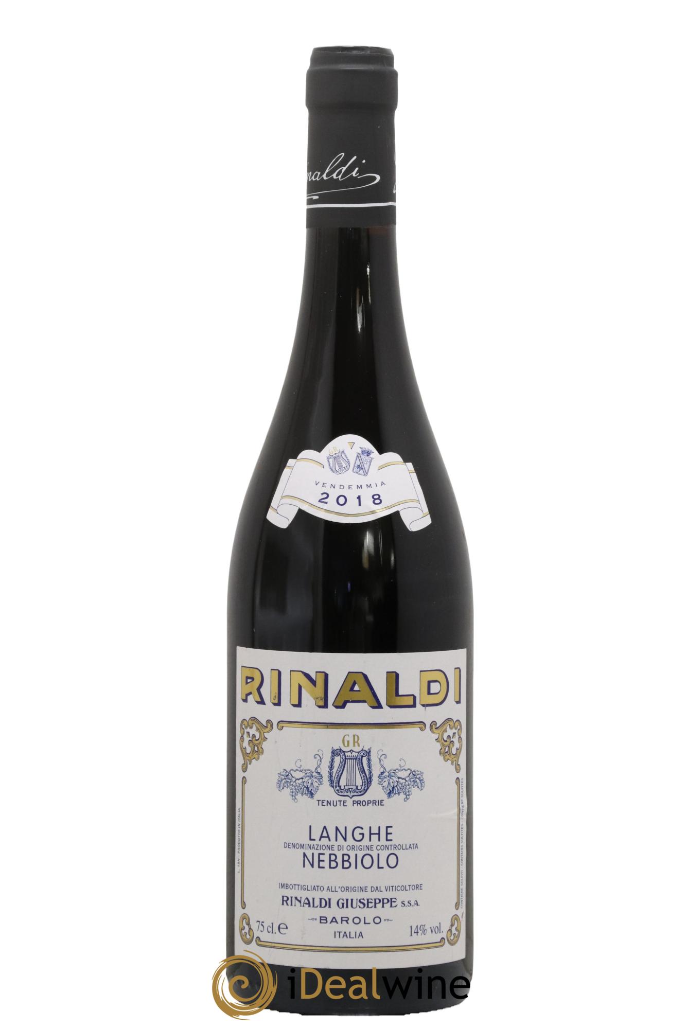 Langhe DOC Nebbiolo Giuseppe Rinaldi 2018 - Lot de 1 bouteille - 0