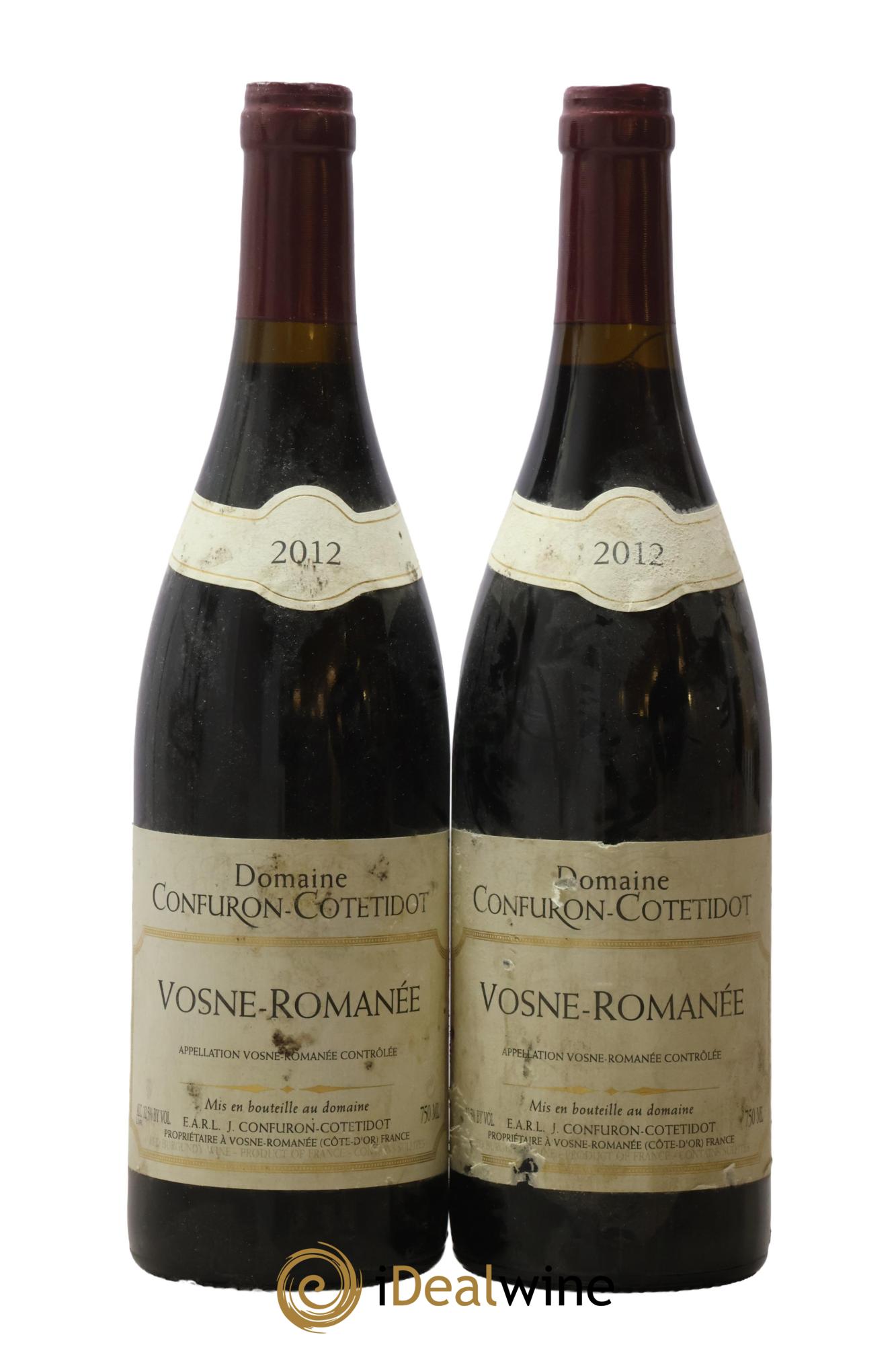 Vosne-Romanée Confuron-Cotetidot 2012 - Lot de 2 bouteilles - 0