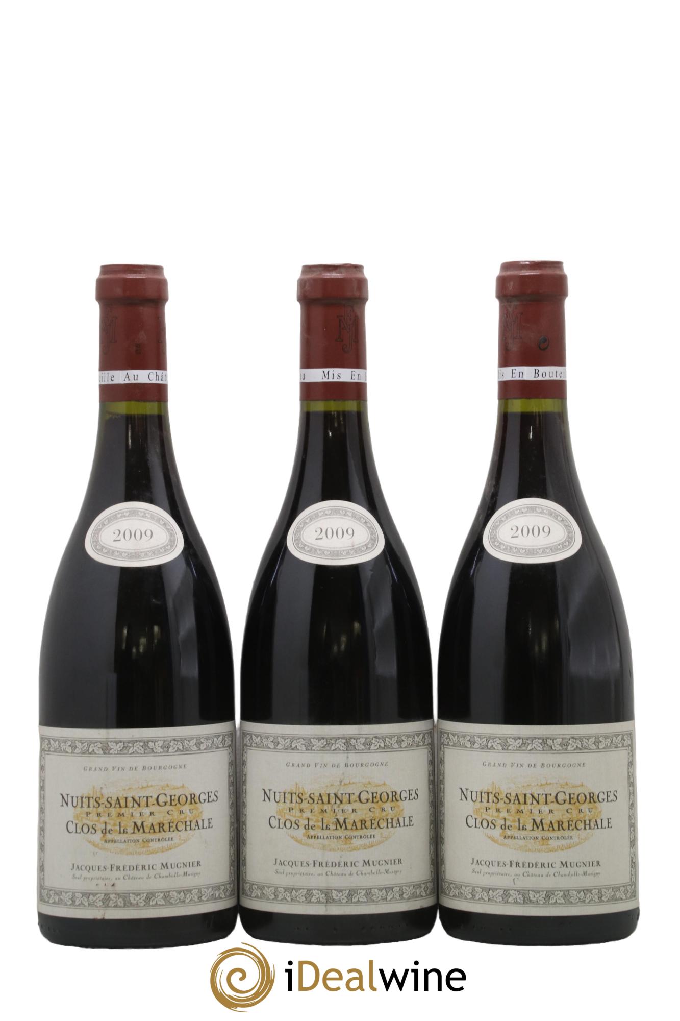 Nuits-Saint-Georges 1er Cru Clos de La Maréchale Jacques-Frédéric Mugnier 2009 - Lotto di 3 bottiglie - 0