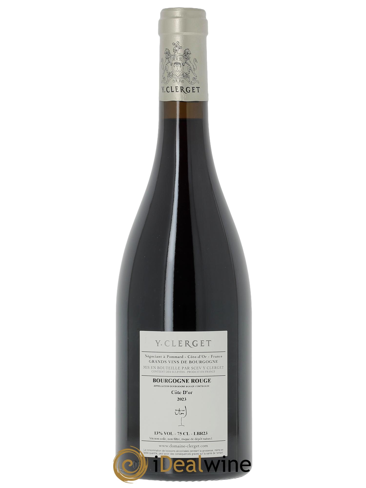 Bourgogne Pinot noir Yvon Clerget  2023 - Lotto di 1 bottiglia - 1