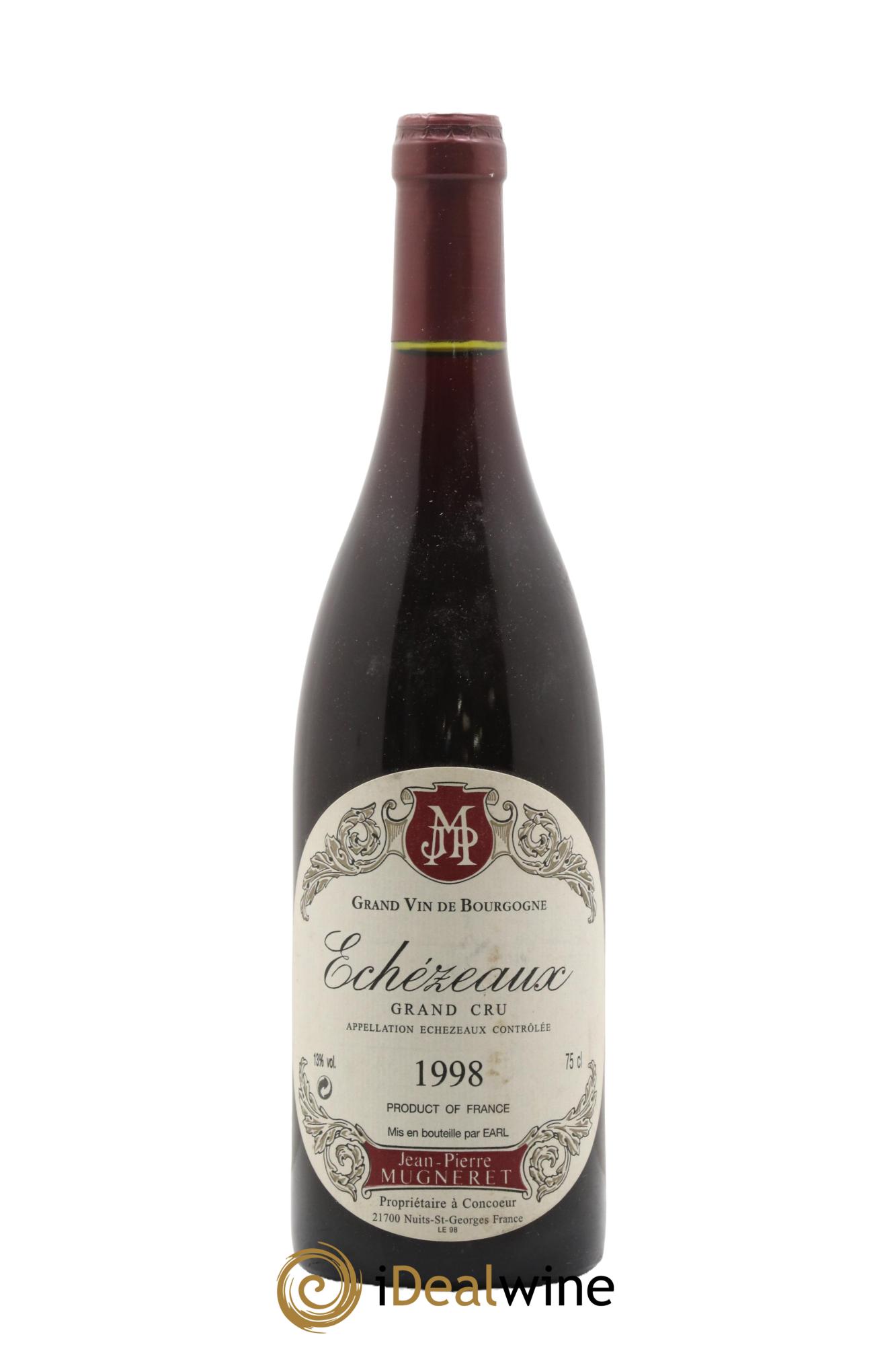 Echezeaux Grand Cru Domaine Jean-Pierre Mugneret 1998 - Lot de 1 bouteille - 0