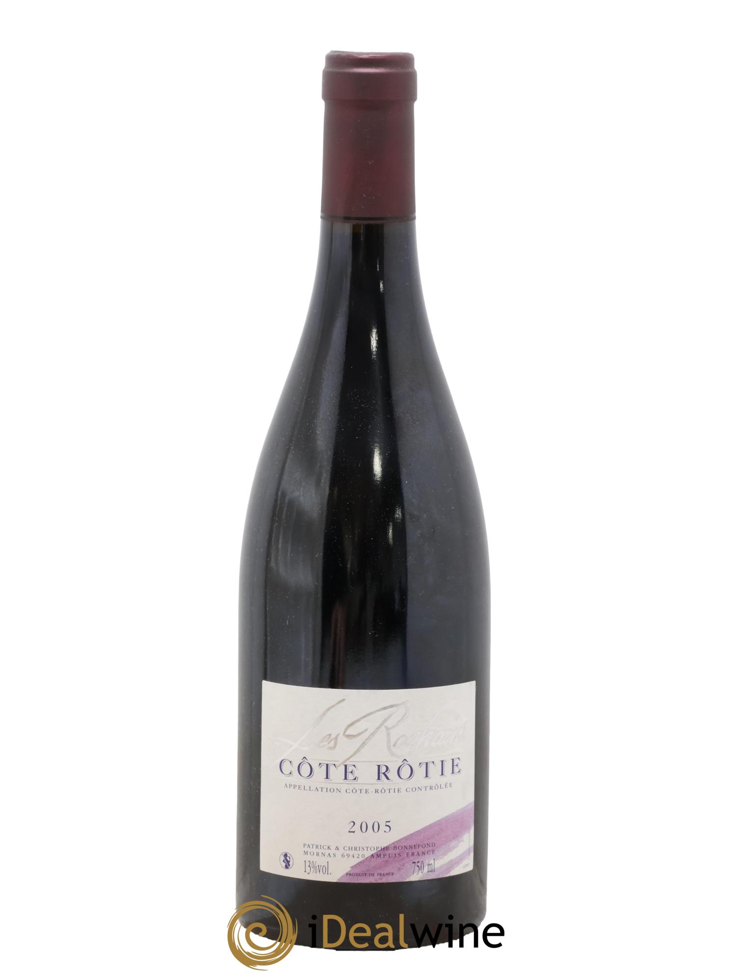 Côte-Rôtie Les Rochains Domaine Bonnefond 2005 - Lot de 1 bouteille - 0