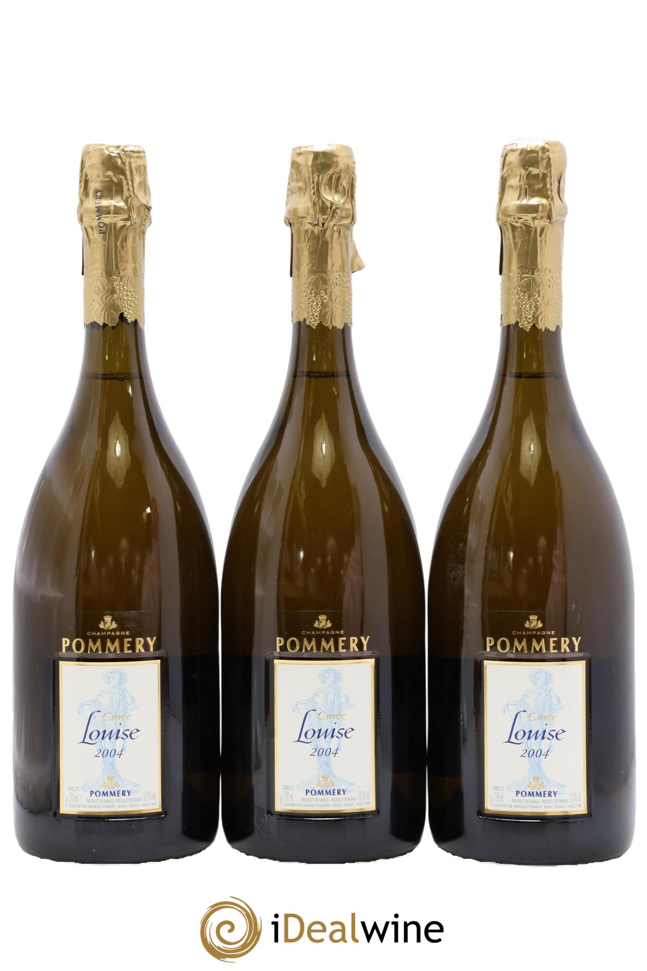 Cuvée Louise Pommery 2004 - Lotto di 3 bottiglie - 0