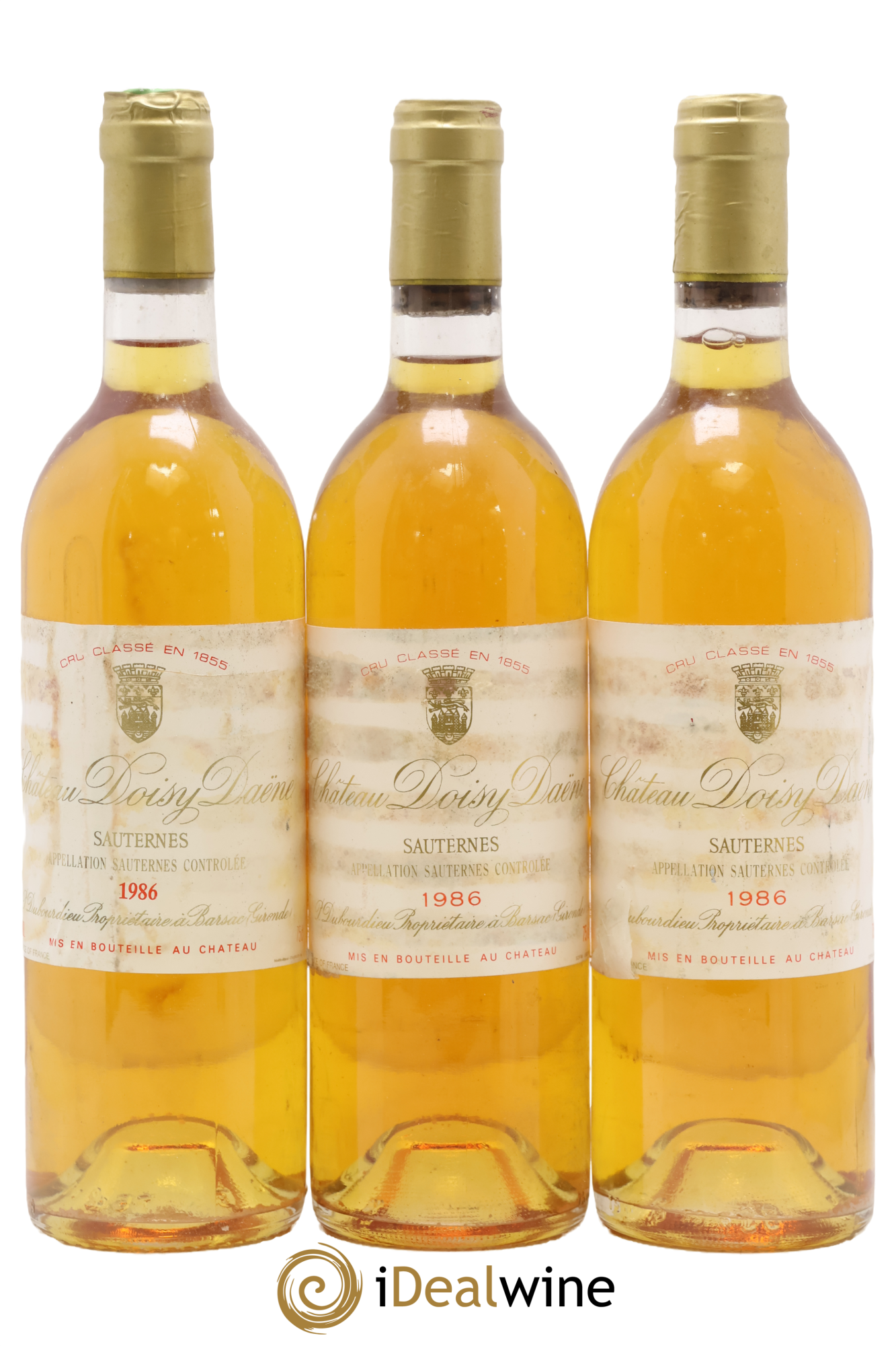 Château Doisy Daëne 2ème Grand Cru Classé 1986 - Lot de 3 bouteilles - 0